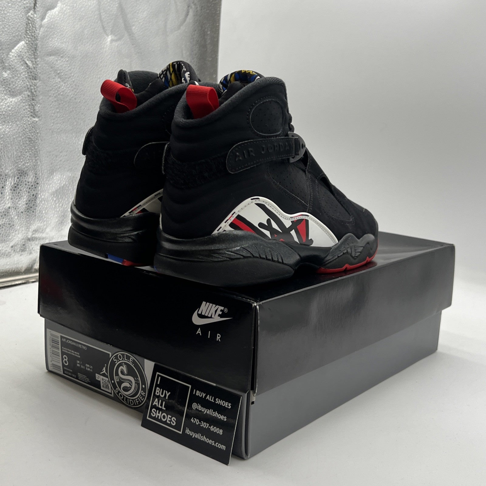 Size 8 - Air Jordan 8 Retro Mid Playoff (305381-062)