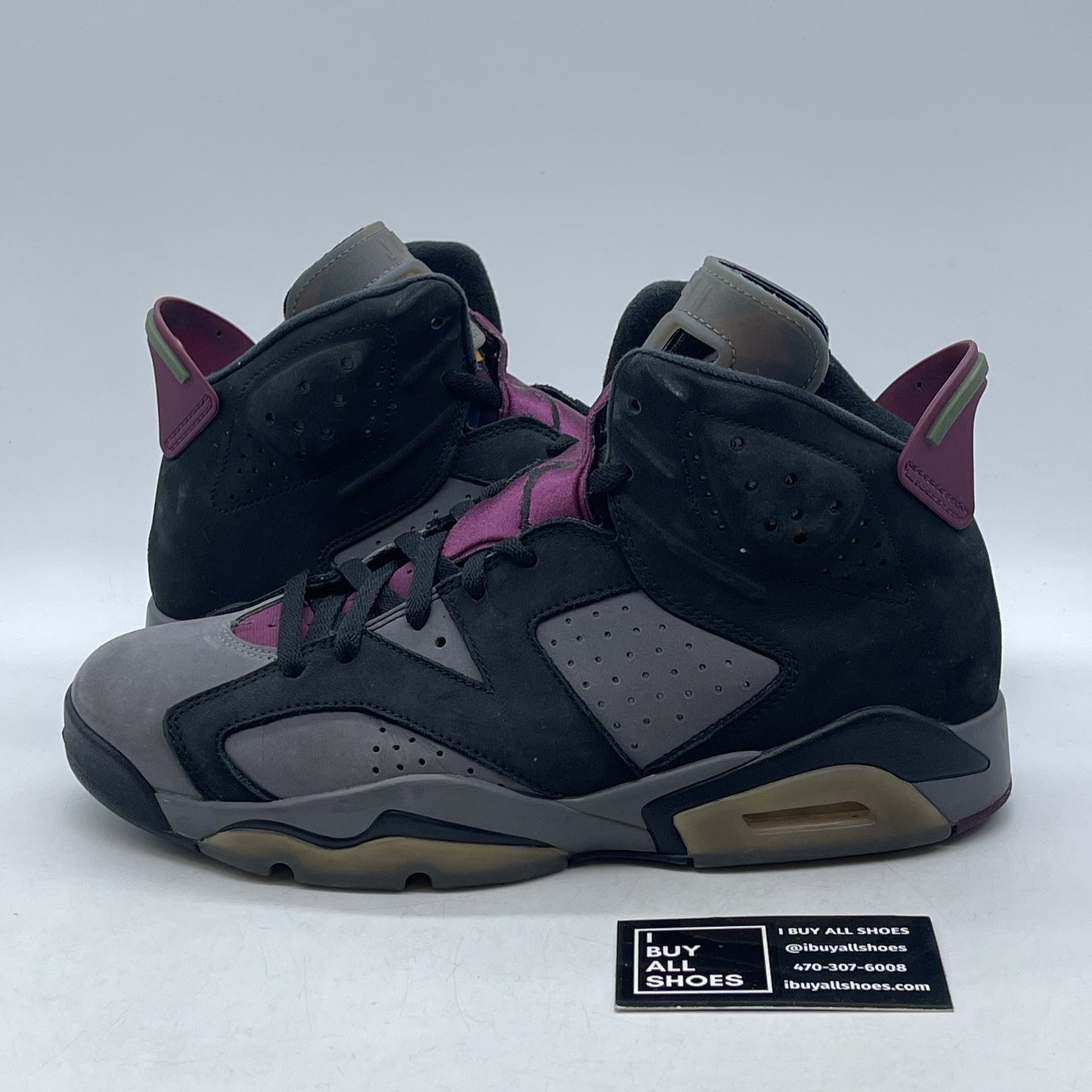 Size 10 - Jordan 6 Bordeaux Black Grey Suede (CT8529-063)