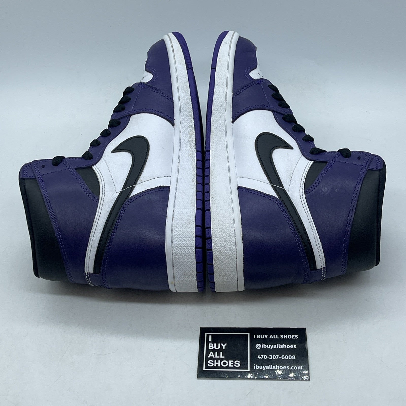 Size 9.5 - Jordan 1 Retro OG High Court Purple 2.0 White Black Leather