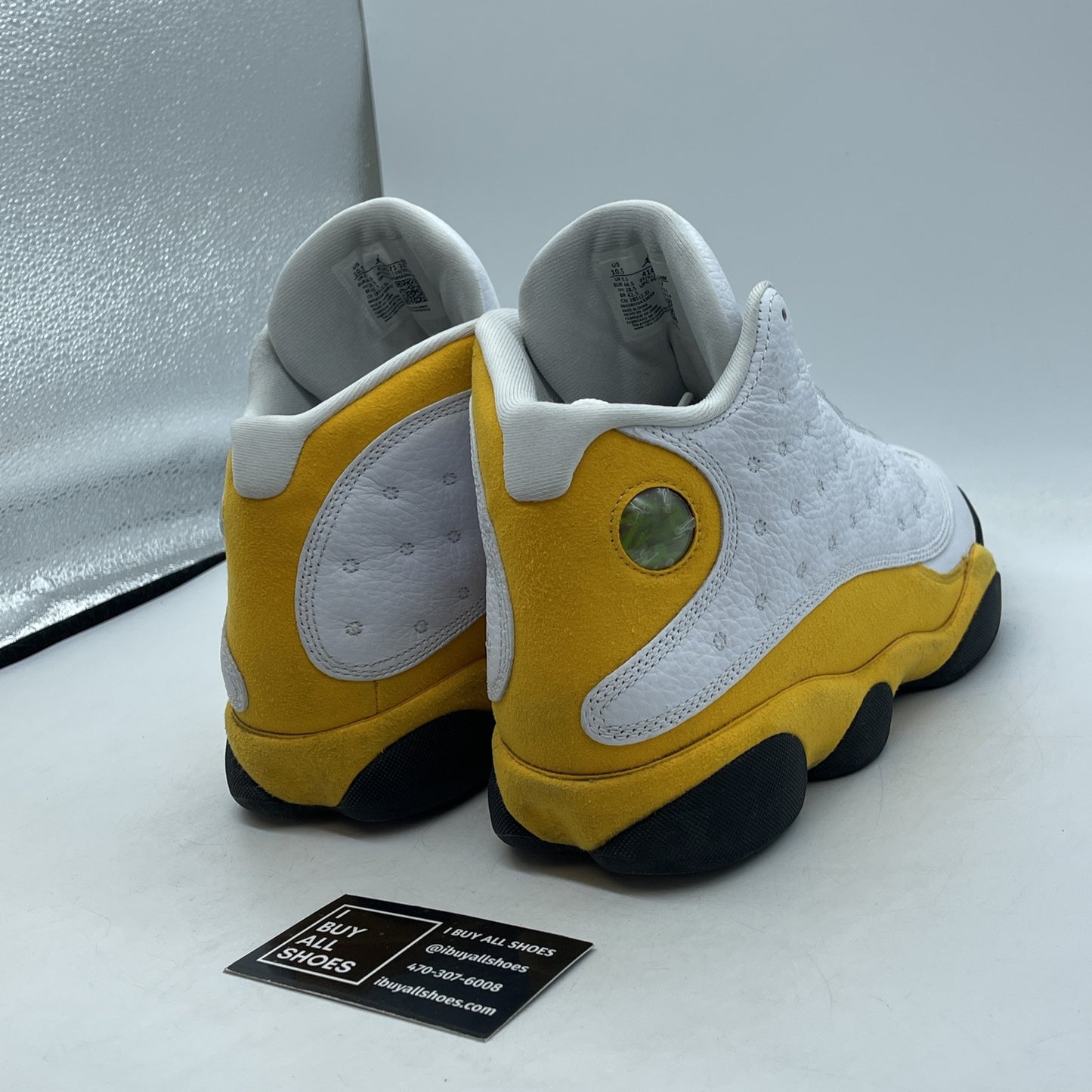 Size 10.5 - Jordan 13 Del Sol 2022 Yellow White Suede Leather (414571-167)