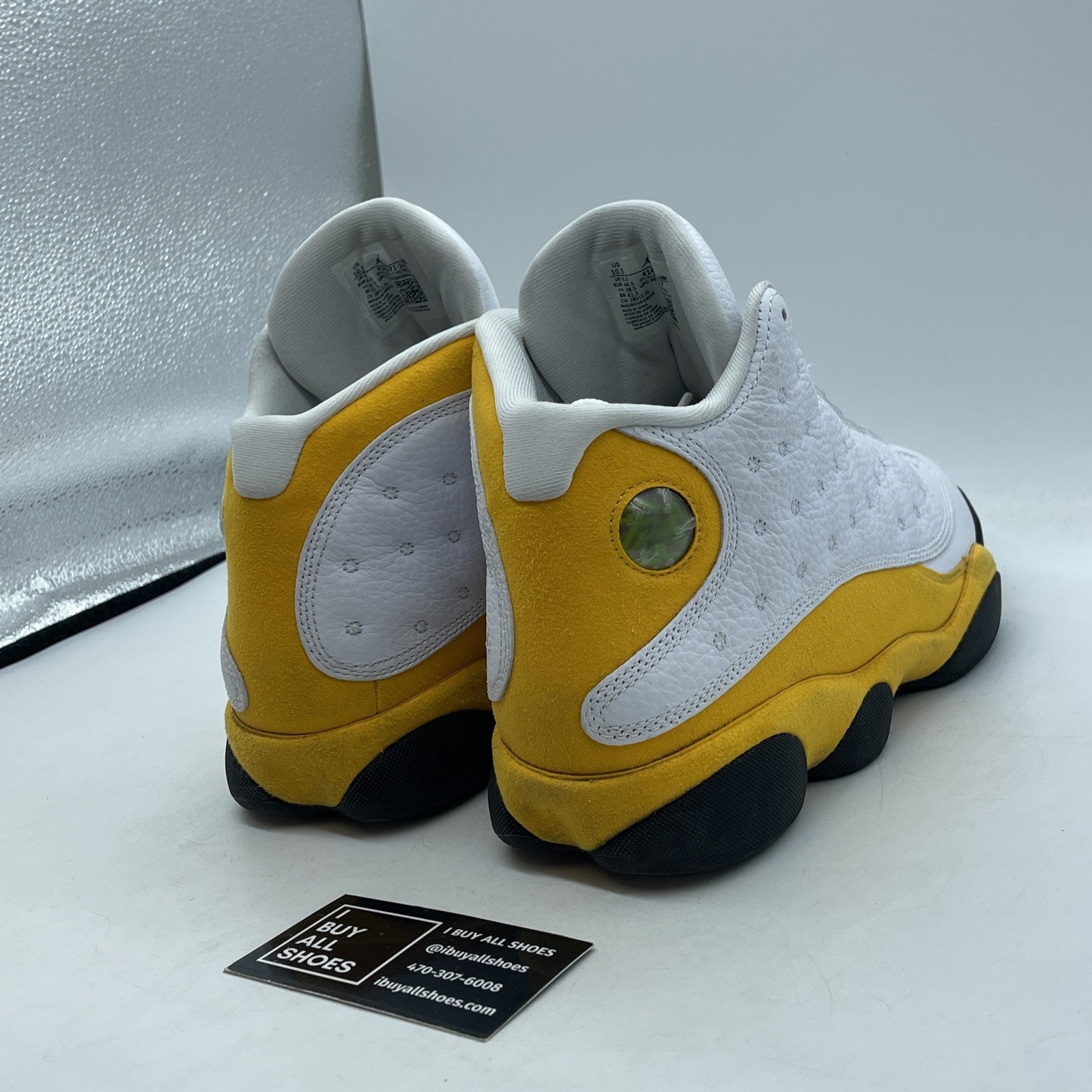 Size 10.5 - Jordan 13 Del Sol 2022 Yellow White Suede Leather (414571-167)