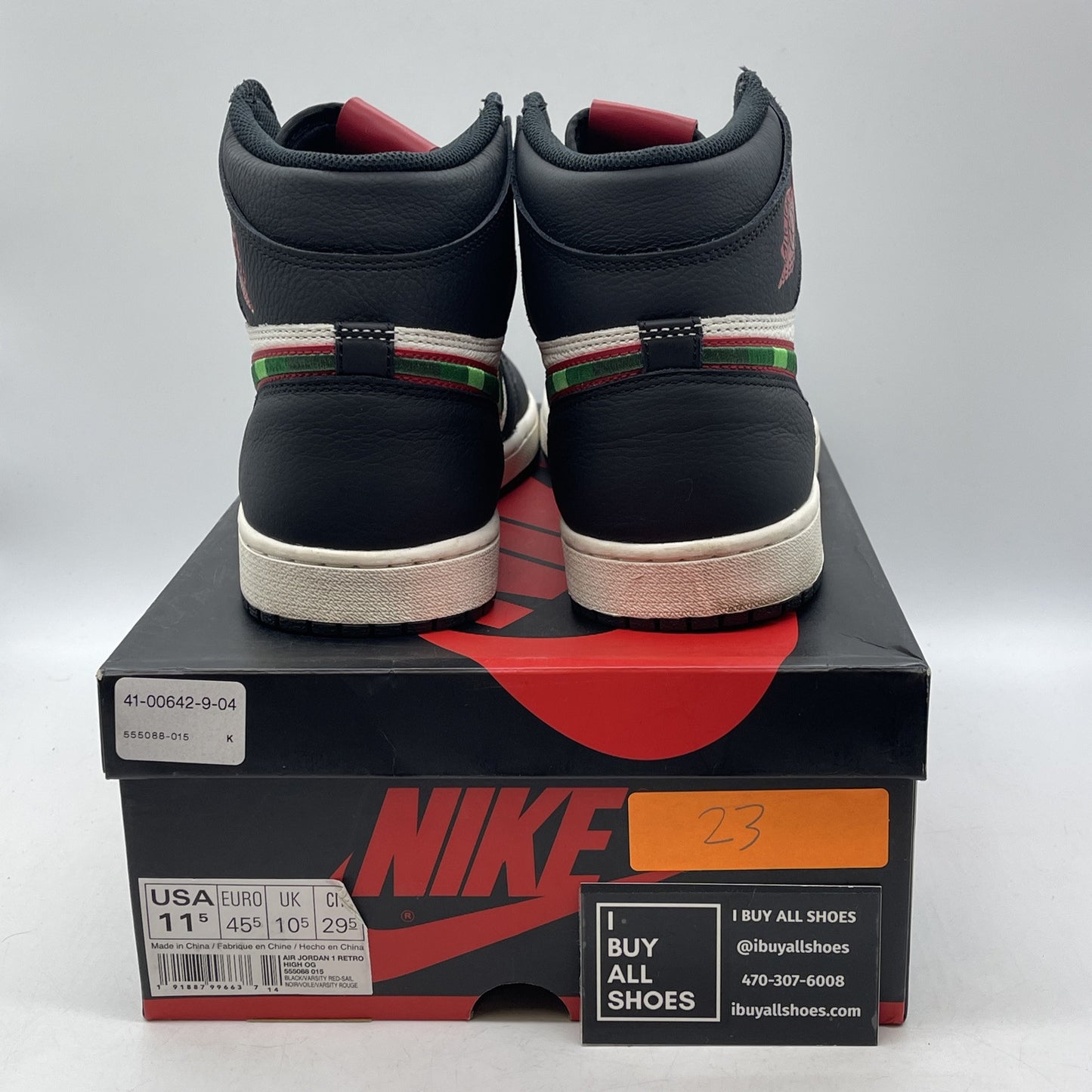 Size 11.5 - Air Jordan 1 Retro OG High A Star Is Born Black White (555088-015)