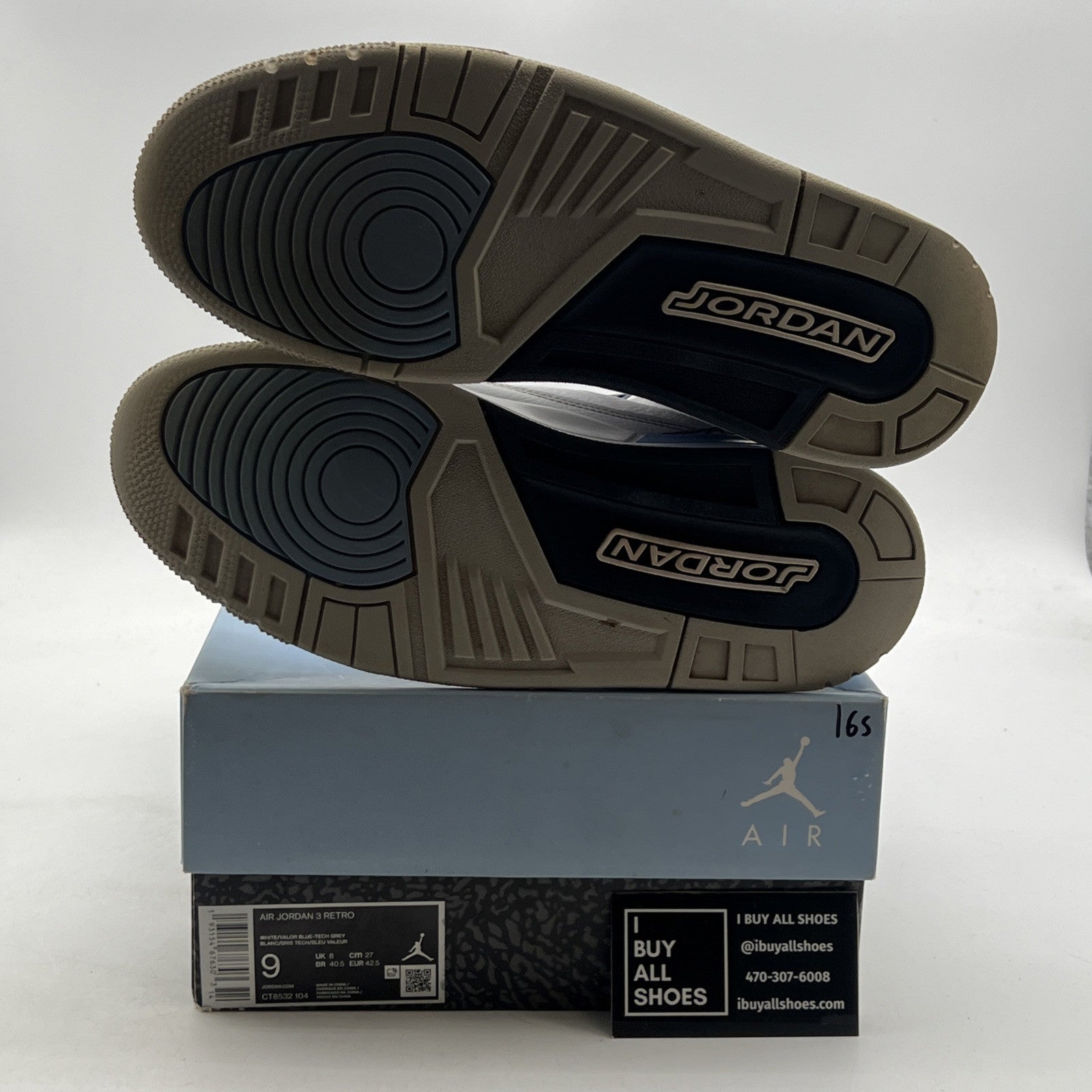 Size 9 - Air Jordan 3 Retro Mid UNC (CT8532-104)
