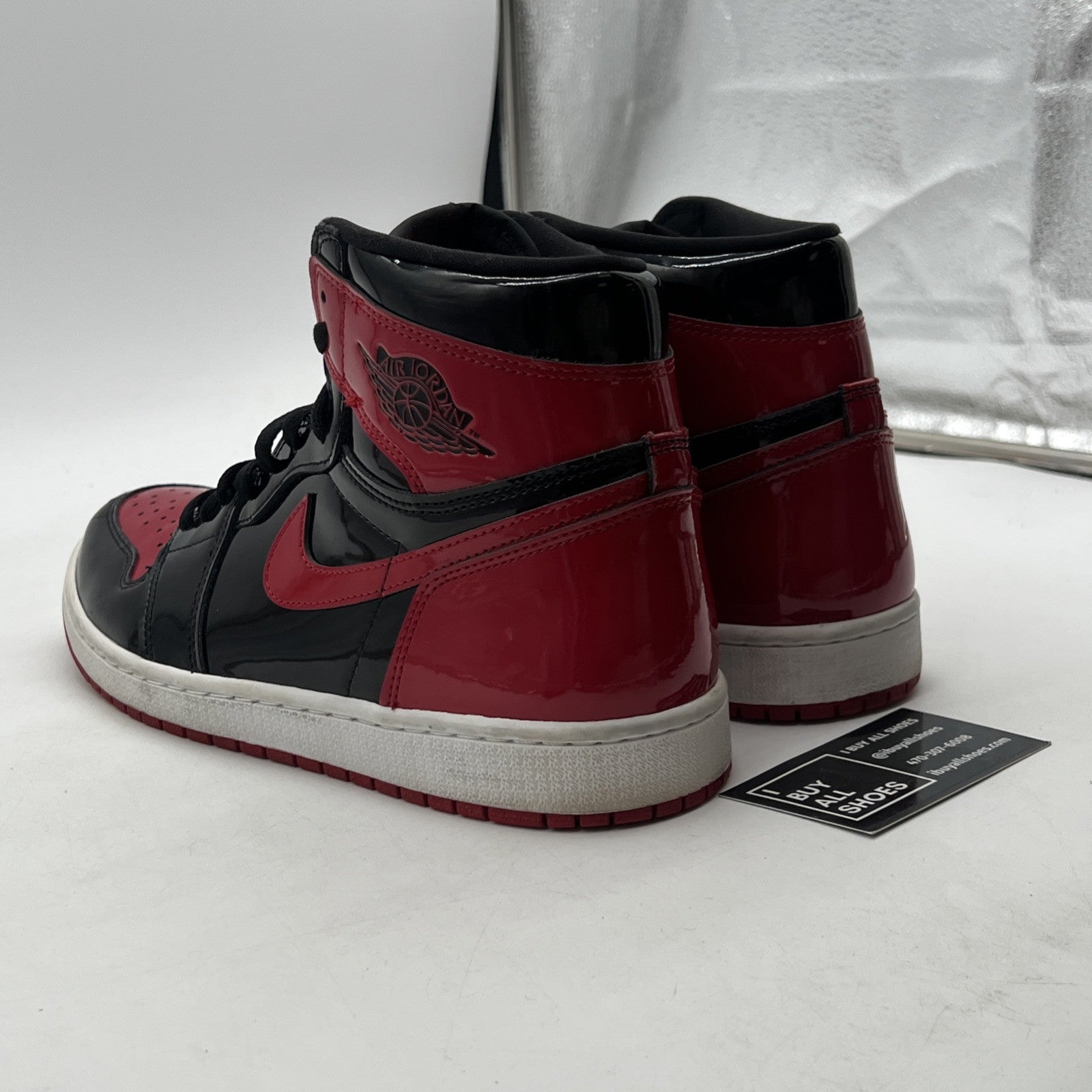 Size 10.5 - Air Jordan 1 Retro OG High Patent Bred (555088-063)