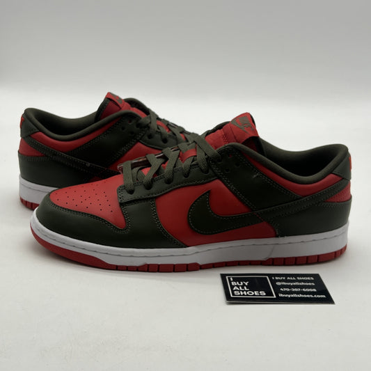 Size 11 - Nike Dunk Low Cargo Khaki Mystic Red (DV0833-600)
