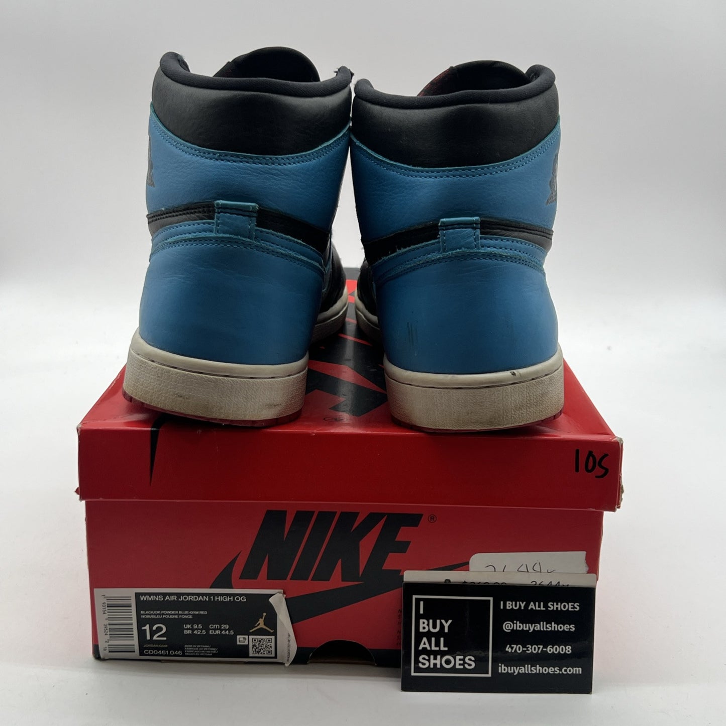 Size 12 - Air Jordan 1 High OG UNC To Chicago 2020 (CD0461-046)