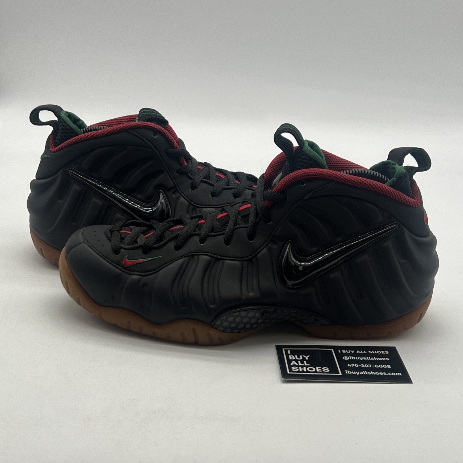 Size 9 - Nike Foamposite Pro Gucci - Black (624041-004)