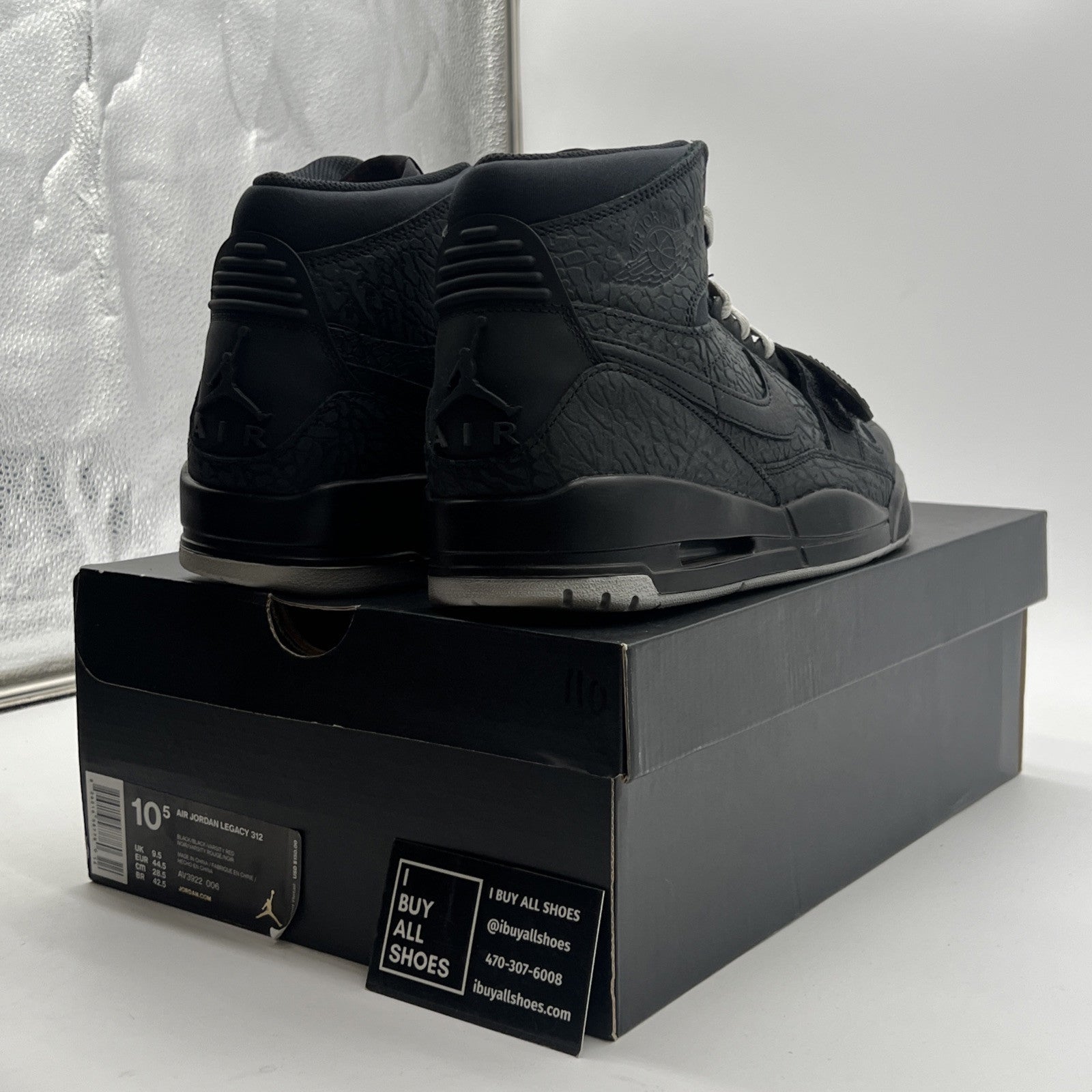 Size 10.5 - Jordan Legacy 312 Elephant Print (AV3922-006)