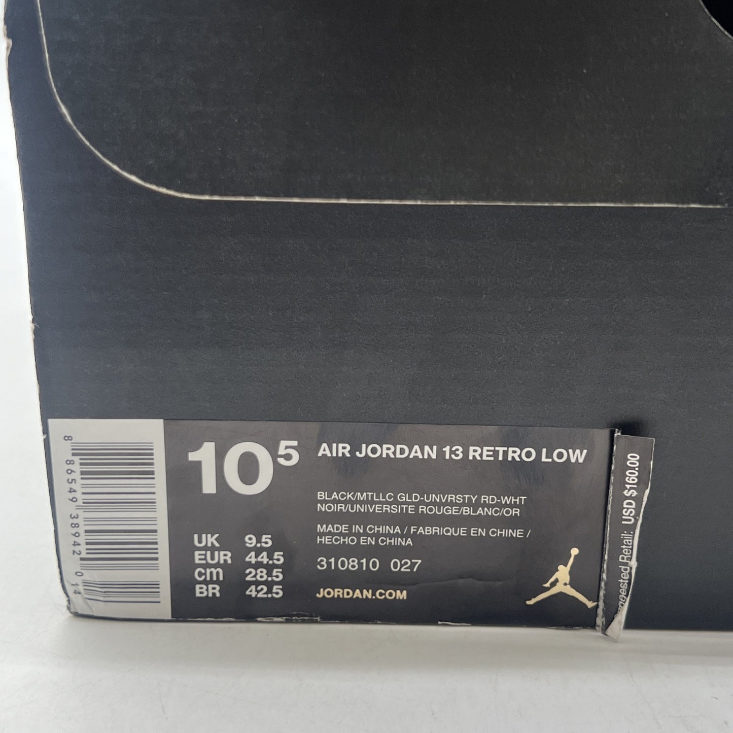 Size 10.5 - Air Jordan 13 Retro Low Bred (310810-027)