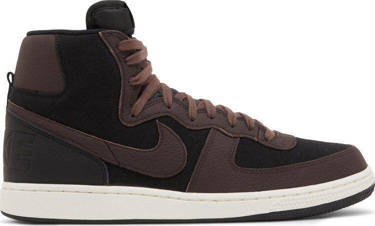 Size 12 - Nike Terminator High Velvet Brown Black Suede Leather (FD0651-001)