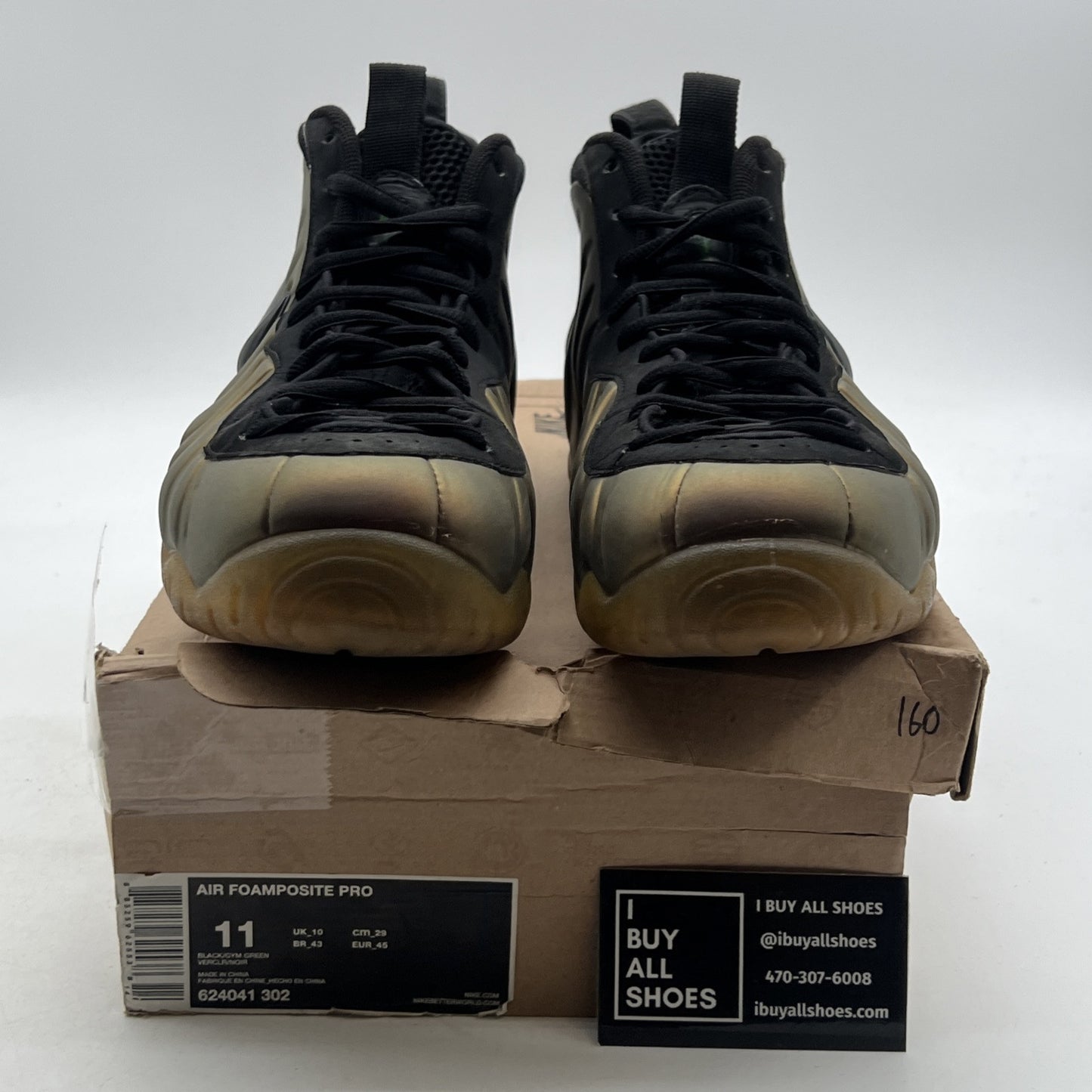 Size 11 - Nike Foamposite Pro Gym Green (624041-302)