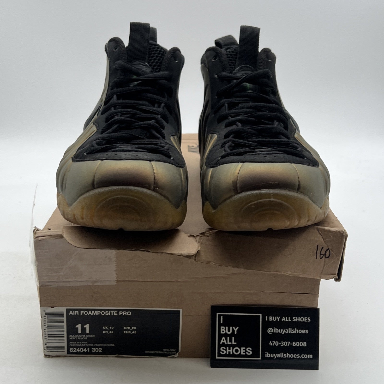 Size 11 - Nike Foamposite Pro Gym Green (624041-302)