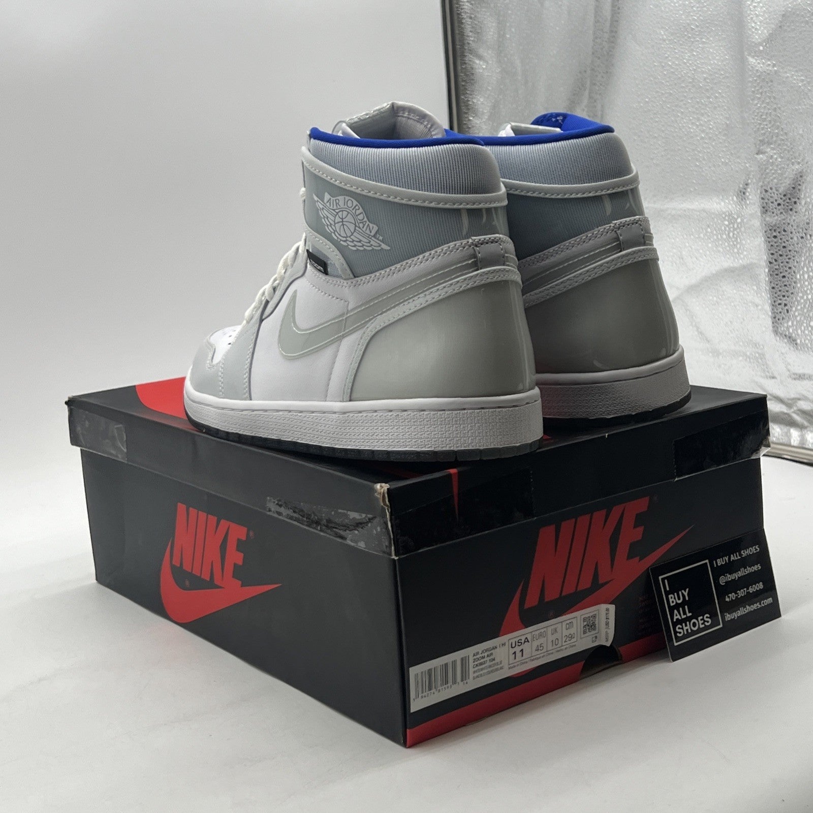 Size 11 - Air Jordan 1 Zoom High Racer Blue (CK6637-104)