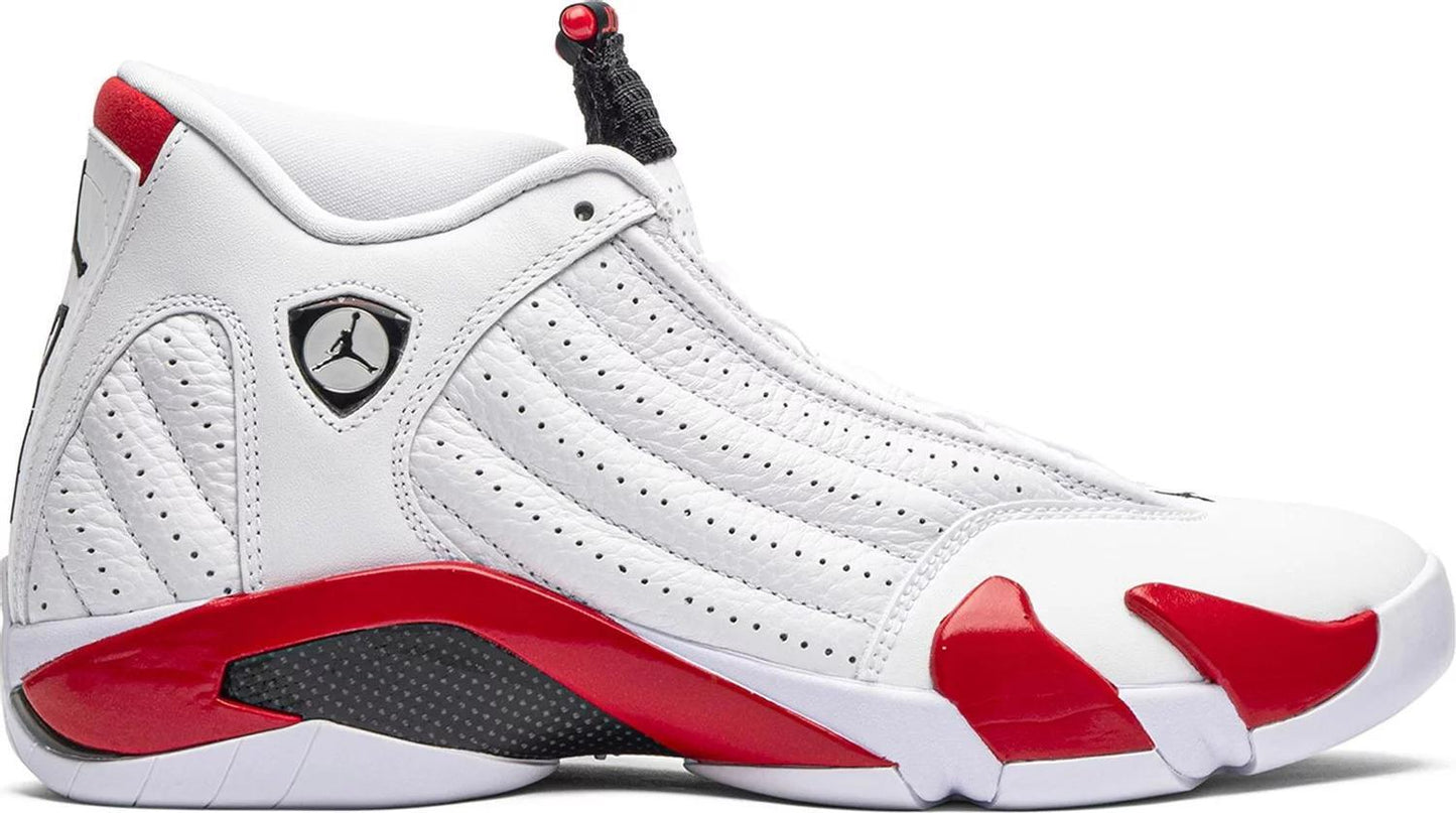 Size 10.5 - Air Jordan 14 Retro 2019 Candy Cane Red White Suede (487471-100)