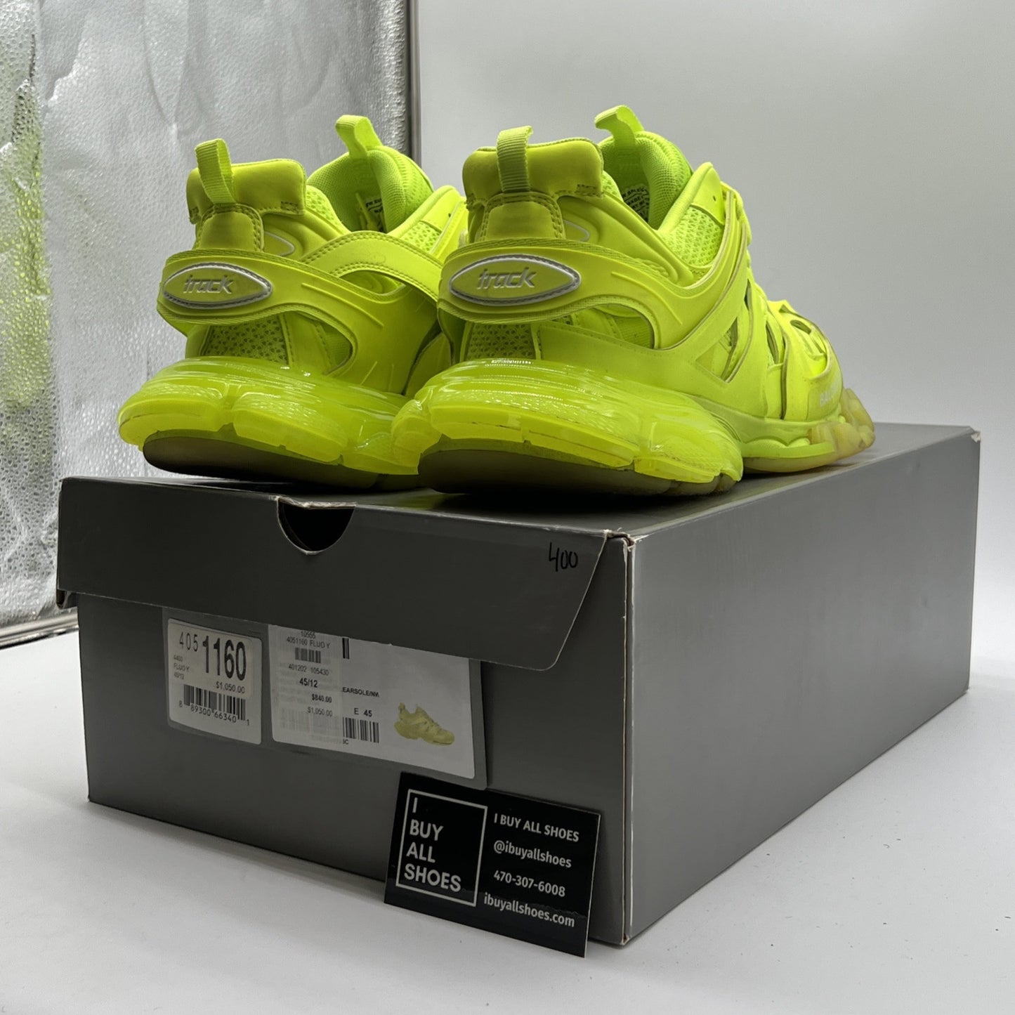 Size 12 - Balenciaga Track Sneakers Flourescent Yellow
