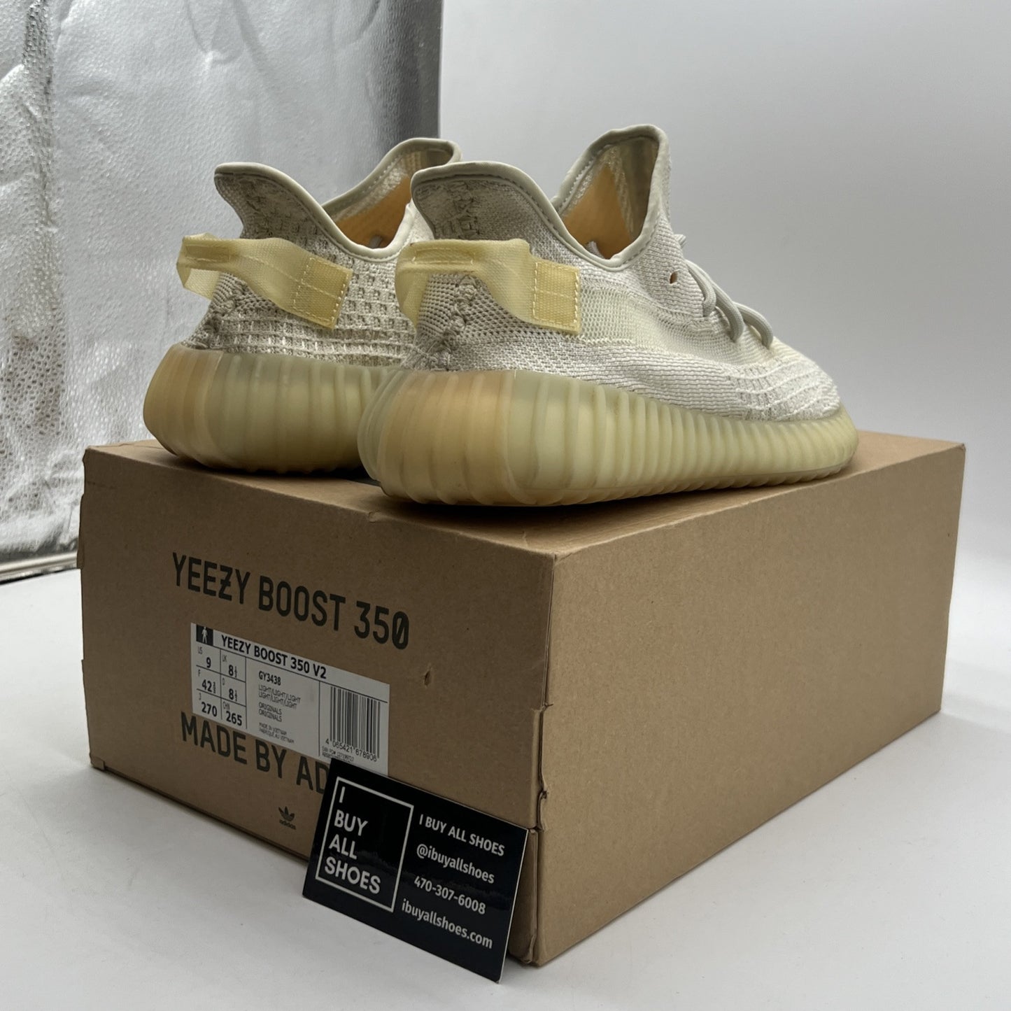 Size 9 - Adidas Yeezy Boost 350 V2 Low Light (GY3438)