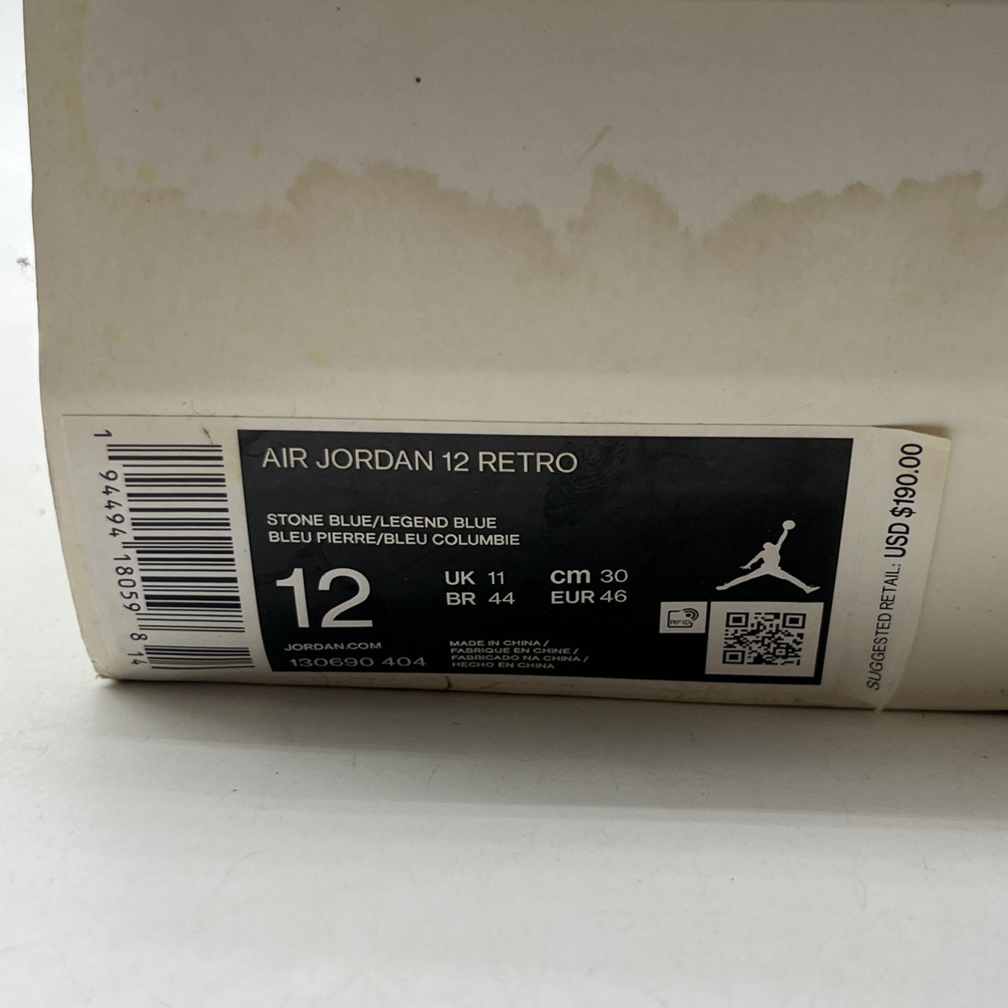 Size 12 - Air Jordan 12 Retro Indigo 2020 (130690-404)