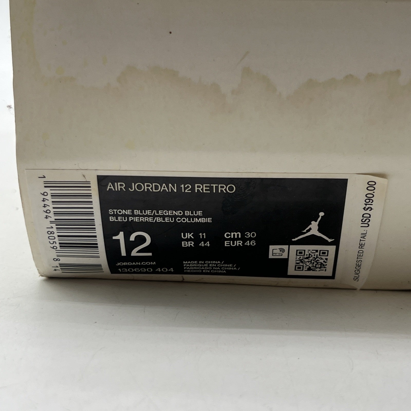 Size 12 - Air Jordan 12 Retro Indigo 2020 (130690-404)