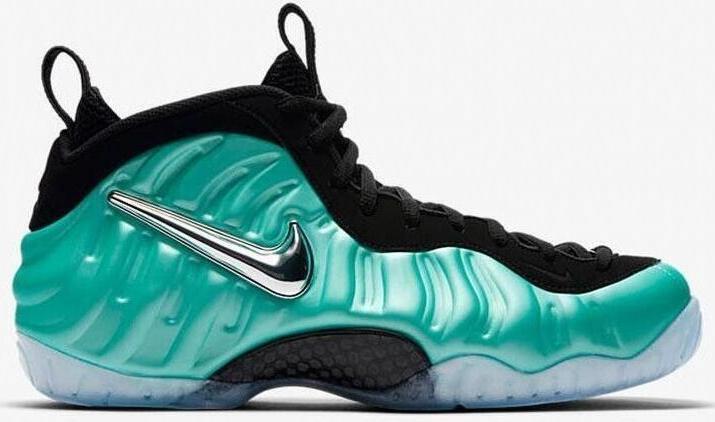 Size 10.5 - Nike Air Foamposite Pro Island Green Black Suede (624041-303)