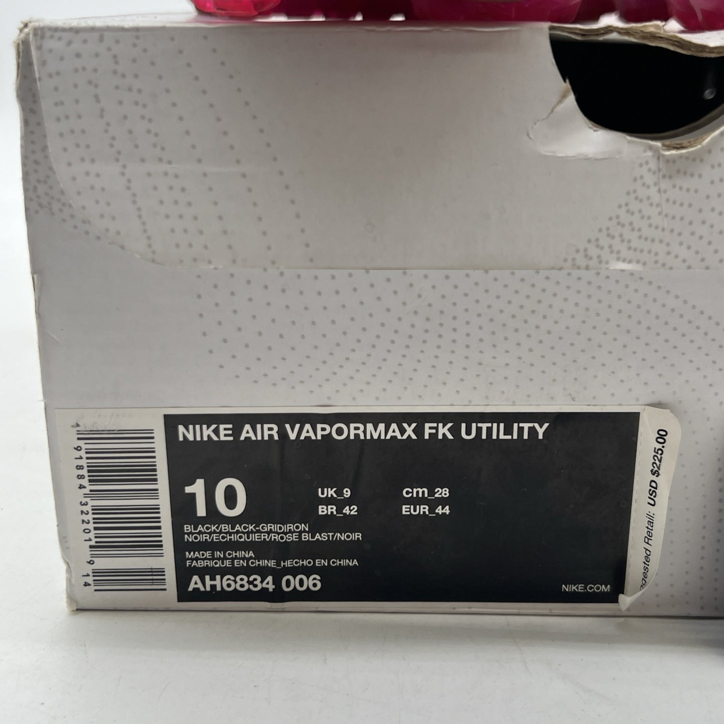 Size 10 - Nike Air VaporMax Utility Pink Blast (AH6834-006)