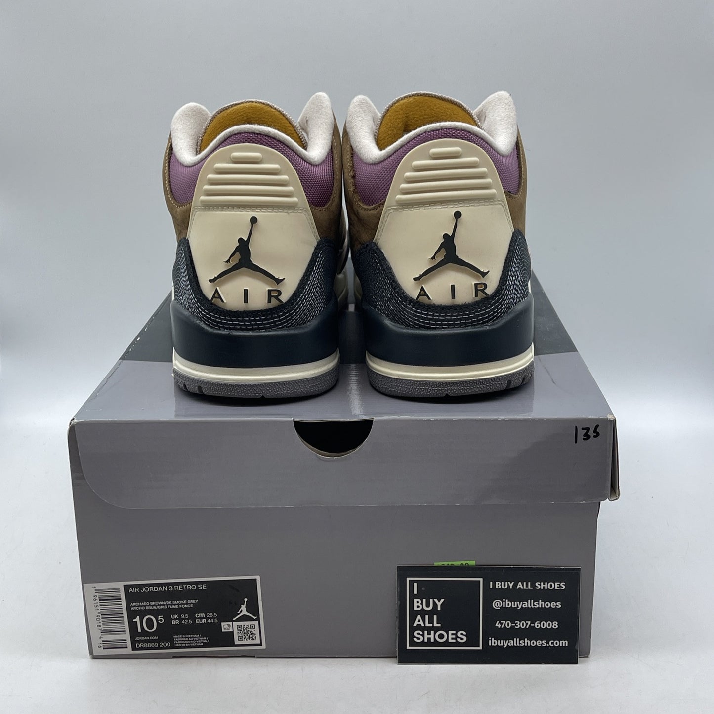 Size 10.5 - Air Jordan 3 Retro SE Winterized Brown Black Suede (DR8869-200)