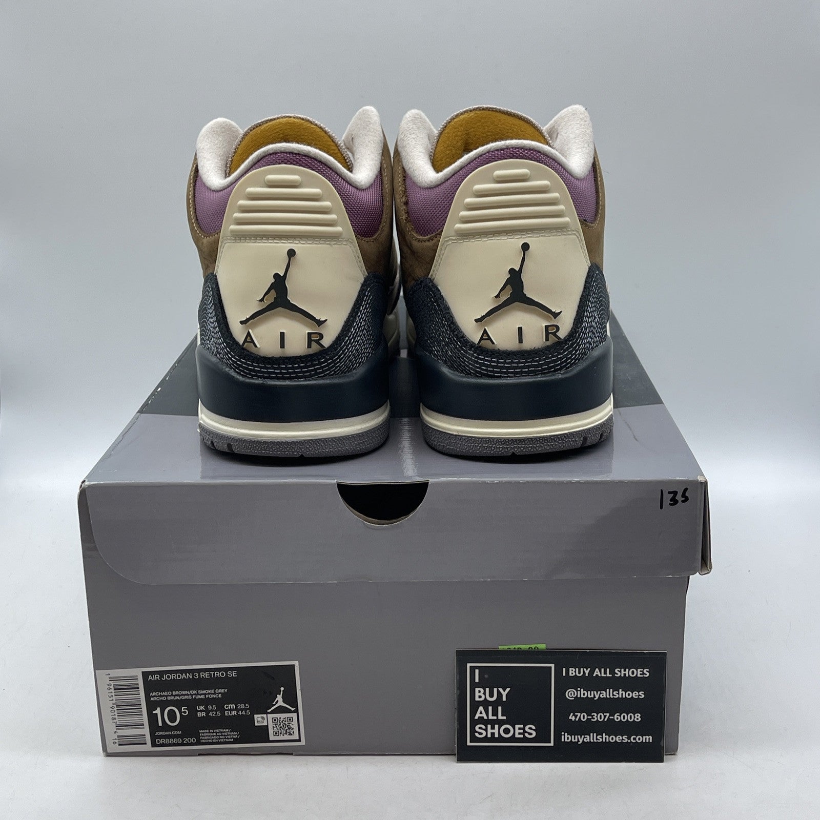 Size 10.5 - Air Jordan 3 Retro SE Winterized Brown Black Suede (DR8869-200)