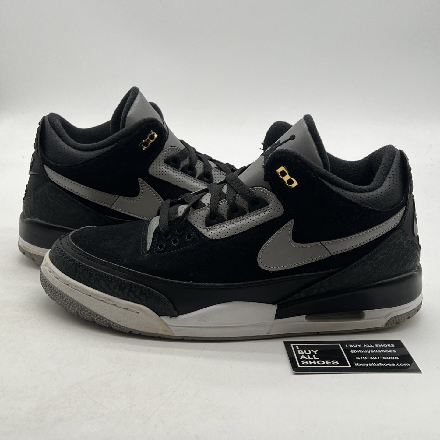 Size 11.5 - Air Jordan 3 Retro Tinker SP Black Cement 2019 (CK4348-007)