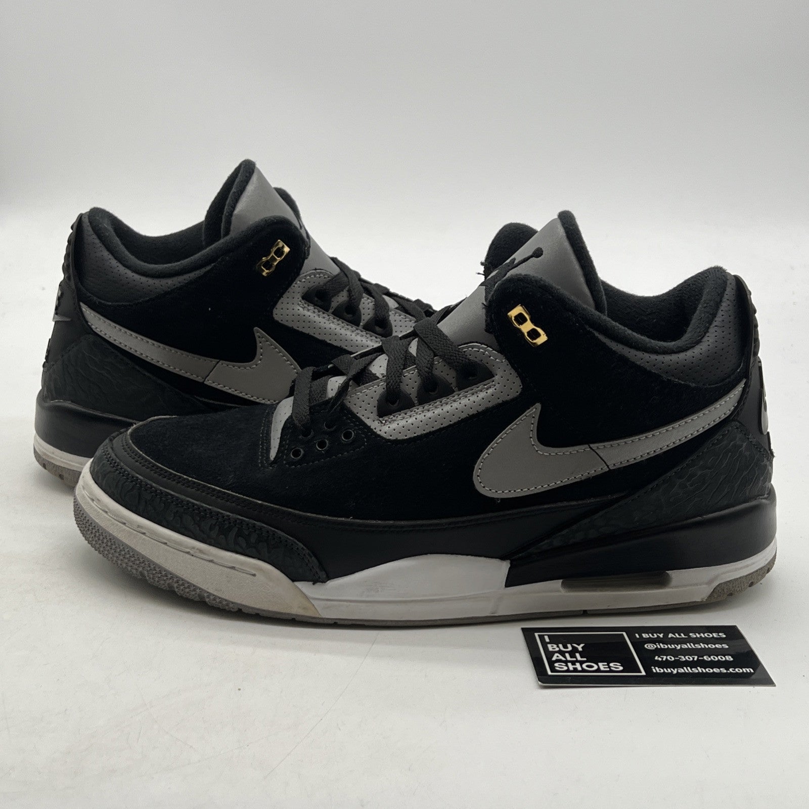 Size 11.5 - Air Jordan 3 Retro Tinker SP Black Cement 2019 (CK4348-007)