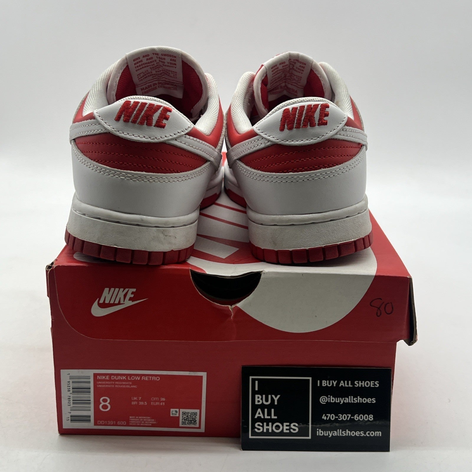 Size 8 - Nike Dunk Low Championship Red (DD1391-600)