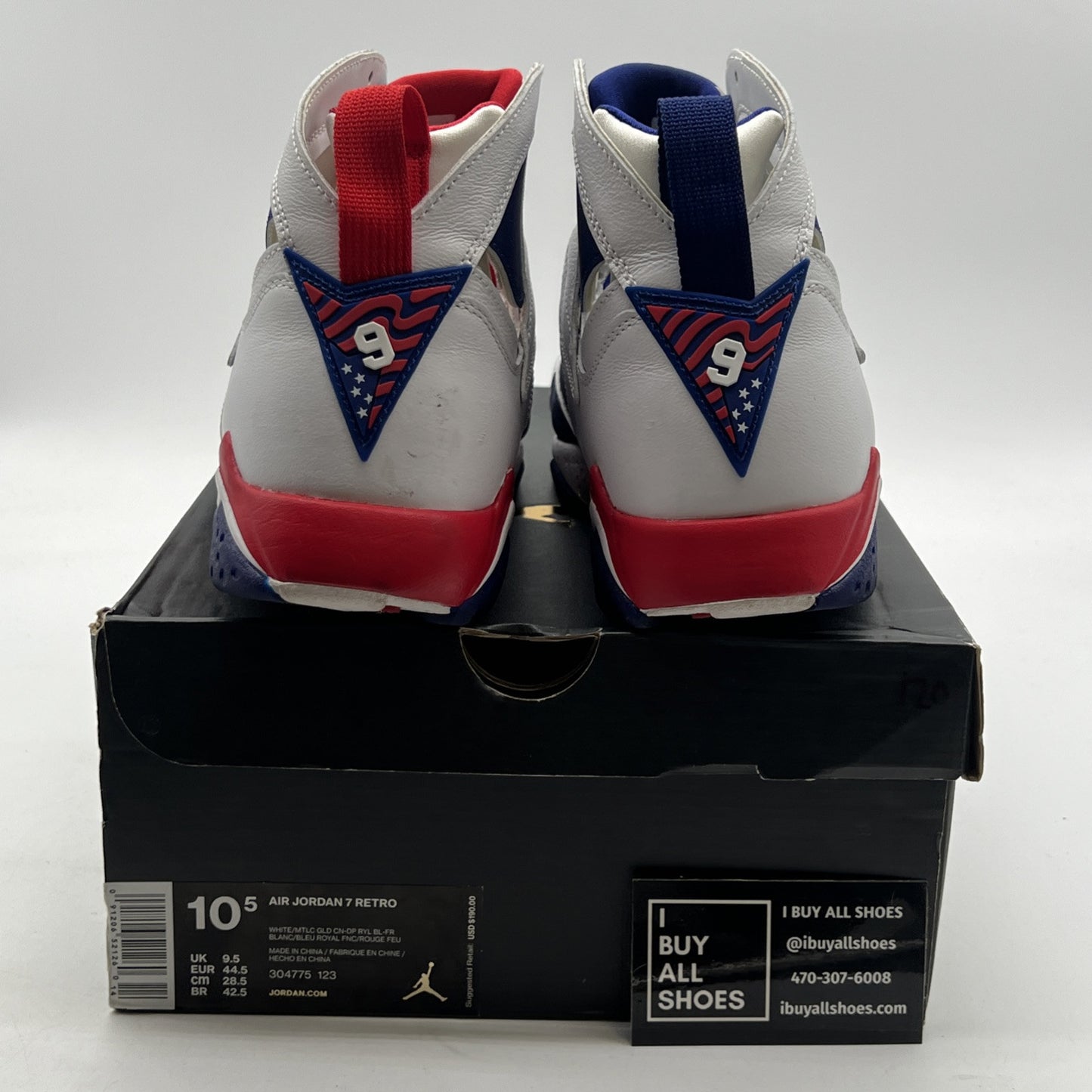 Size 10.5 - Air Jordan 7 Retro Tinker Alternate (304775-123)