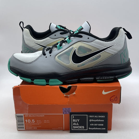 Size 10.5 - Nike Air Velocitrainer Stadium Grey black Green (554891-003)