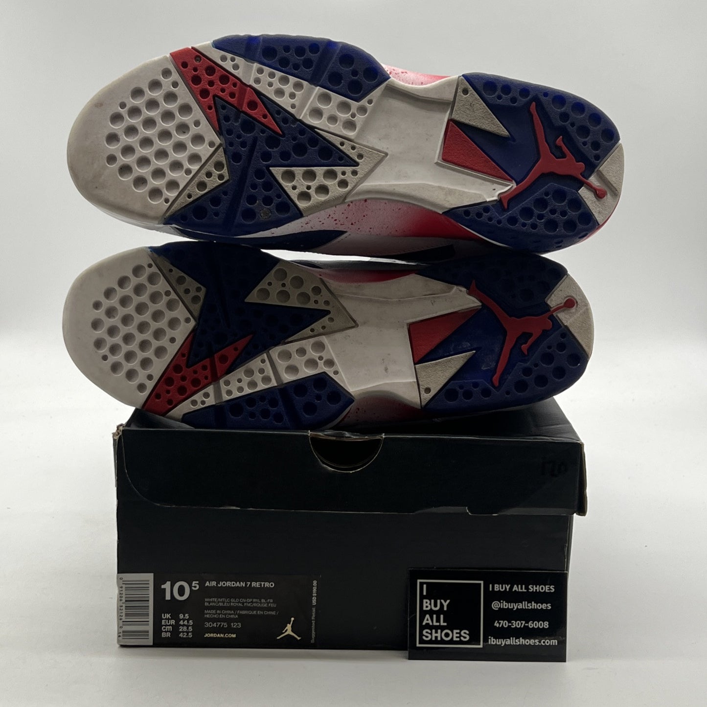 Size 10.5 - Air Jordan 7 Retro Tinker Alternate (304775-123)