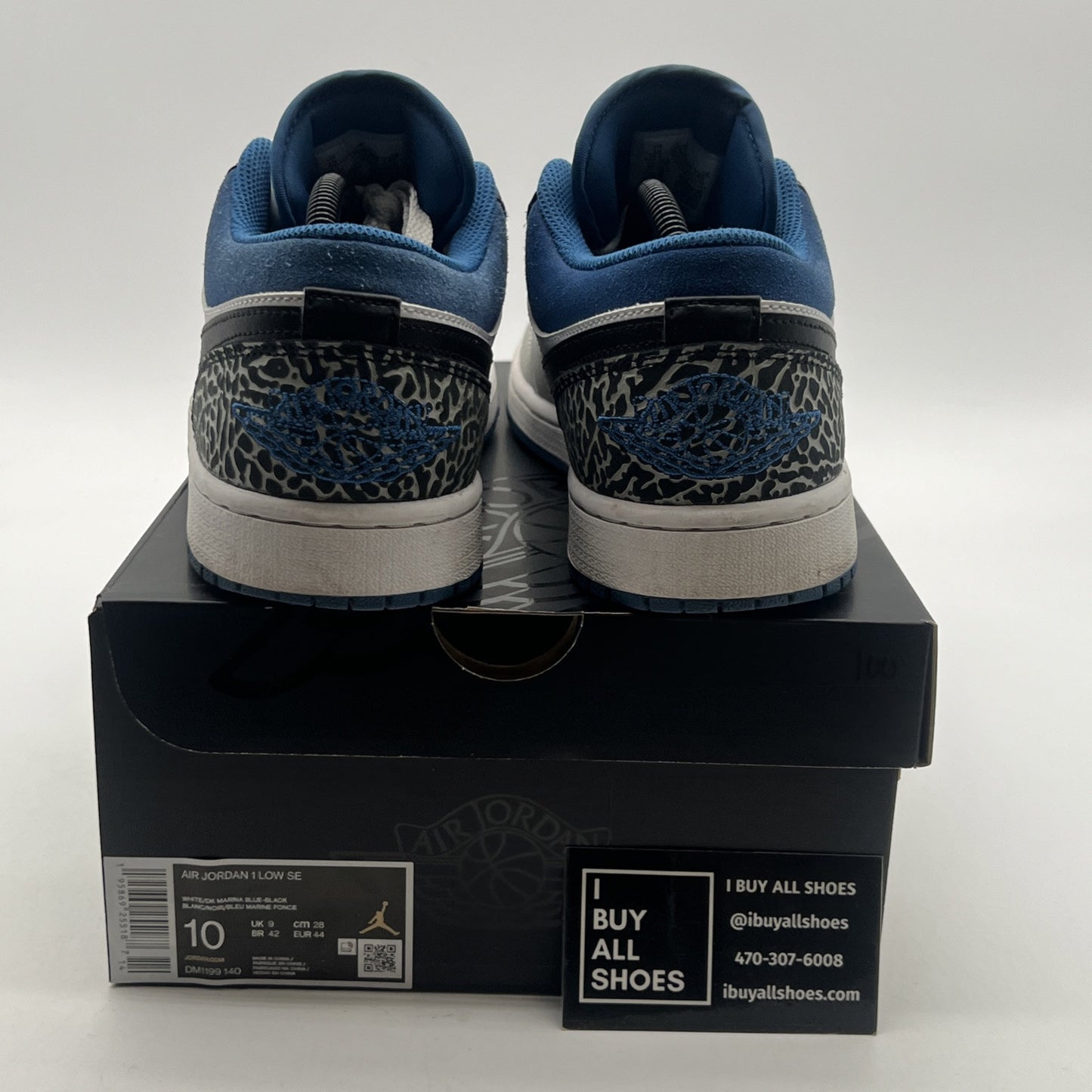 Size 10 - Air Jordan 1 Low True Blue (DM1199-140)