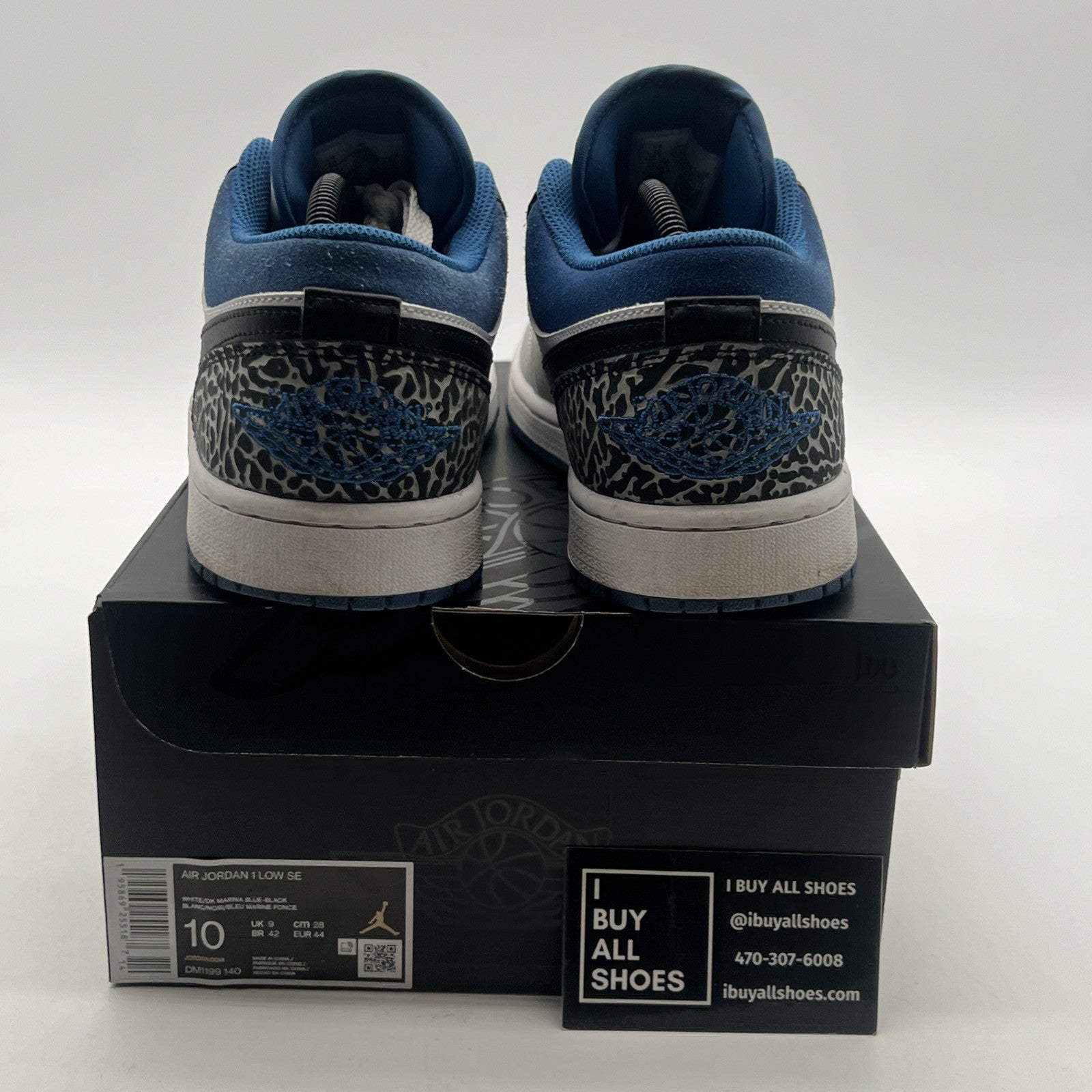 Size 10 - Air Jordan 1 Low True Blue (DM1199-140)