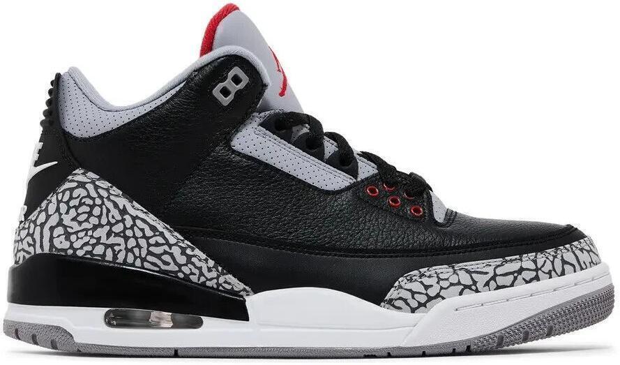 Size 9.5 - Jordan 3 Retro OG Mid Black Cement Suede Leather (854262-001)