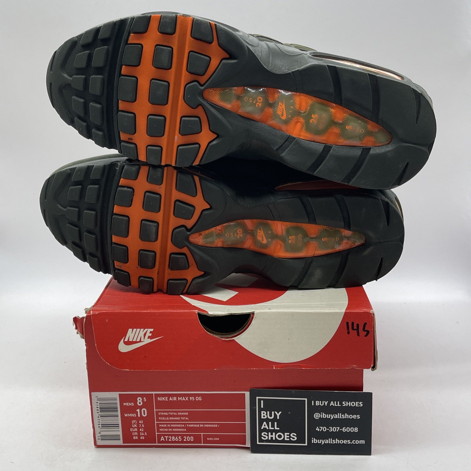 Size 8.5 - Nike Air Max 95 Neutral Olive Suede Leather (AT2865-200)