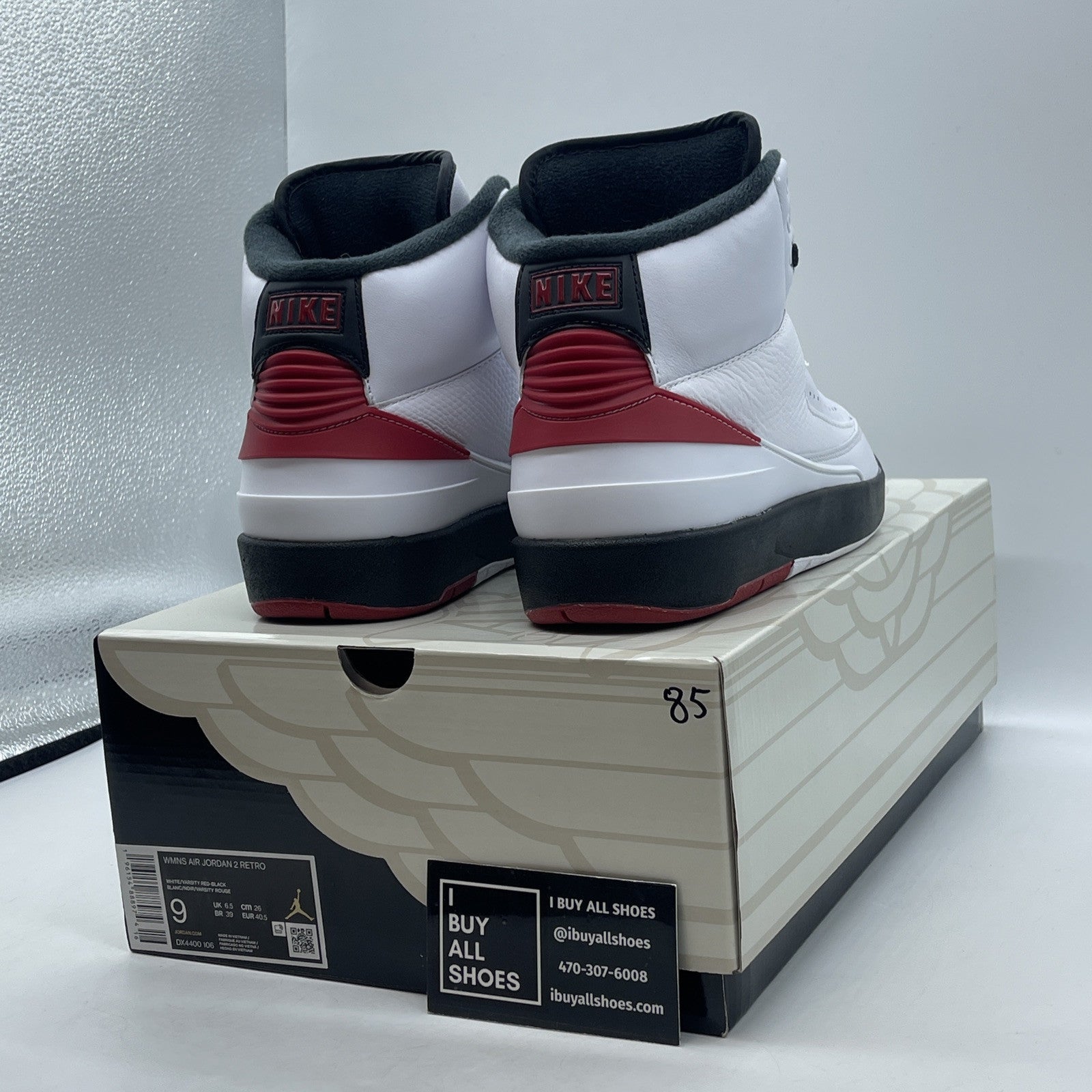Size 9 - Wmns Air Jordan 2 Retro 2022 Chicago White Red Leather (DX4400-106)