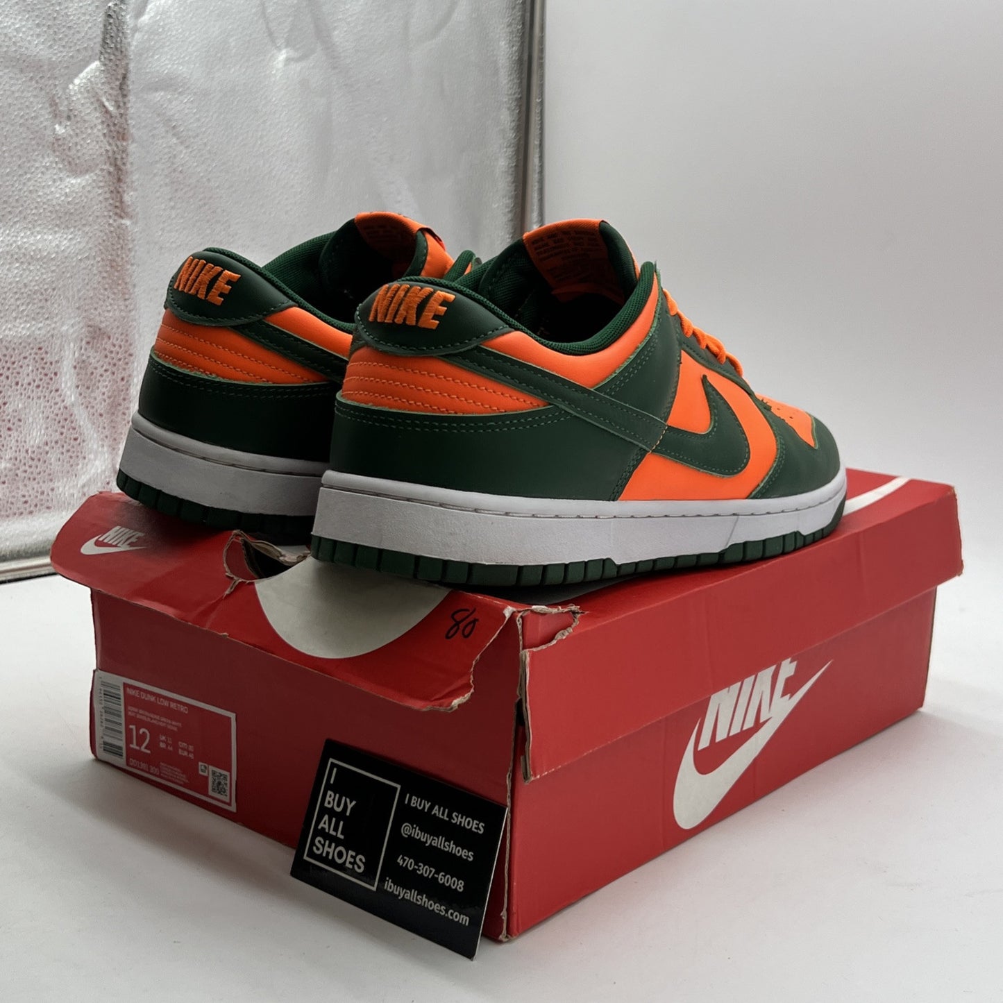 Size 12 - Nike Dunk Low Miami Hurricanes (DD1391-300)