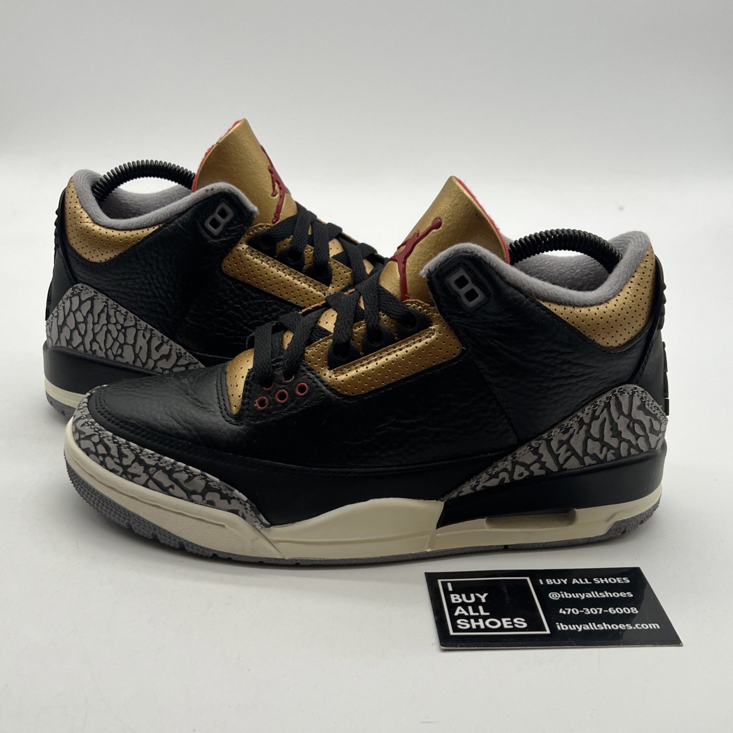 Size 8 - Air Jordan 3 Retro Mid Black Gold W (CK9246-067)