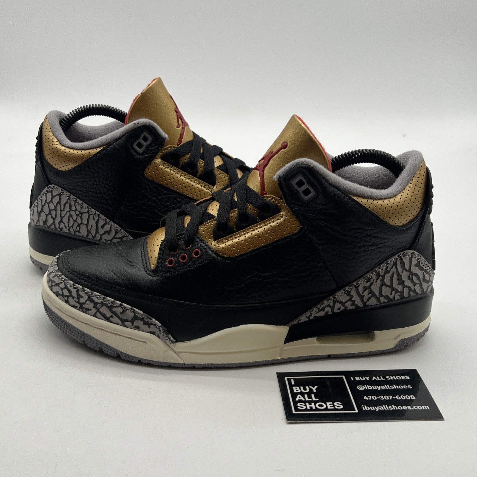 Size 8 - Air Jordan 3 Retro Mid Black Gold W (CK9246-067)
