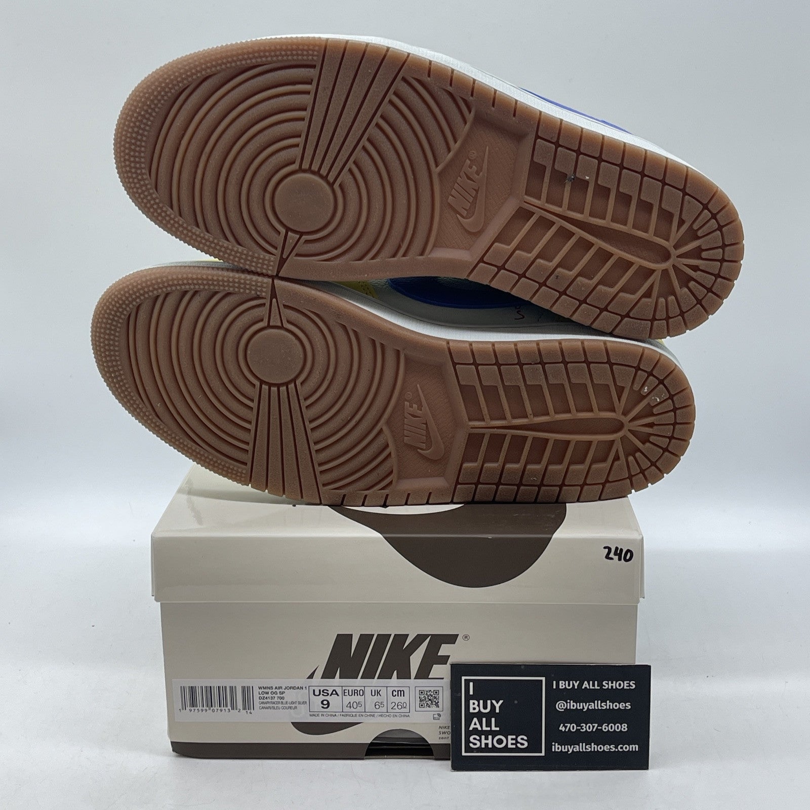 Size 9W - Travis Scott x Air Jordan 1 Retro OG SP Low Canary Suede (DZ4137-700)