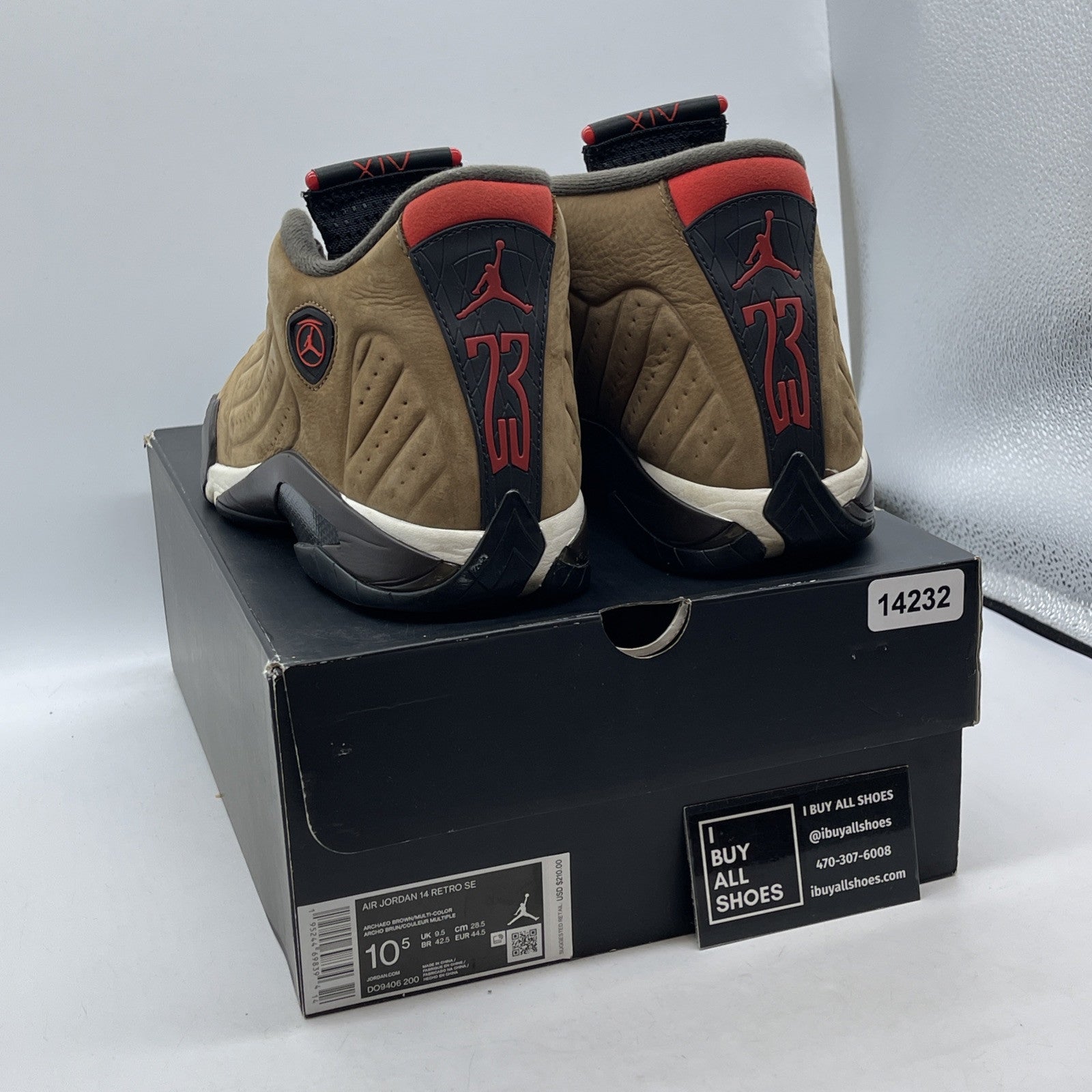 Size 10.5 - Air Jordan 14 Retro Winterized Brown Black Suede (DO9406-200)