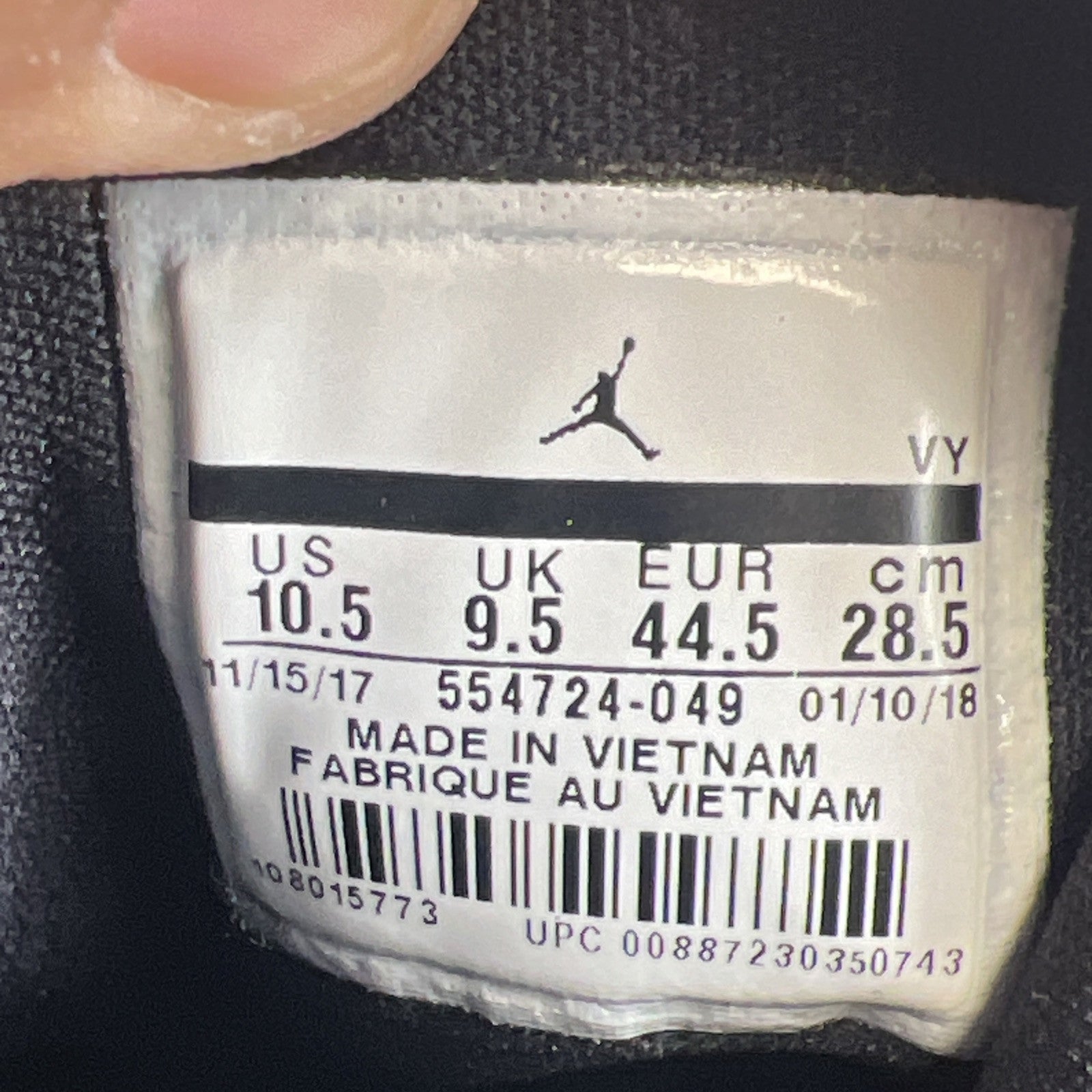 Size 10.5 - Air Jordan 1 Mid Speckle (554724-049)