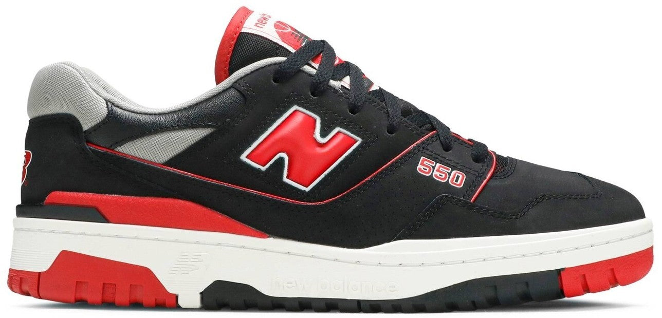 Size 10 - New Balance 550 Black Red (BB550SG1)