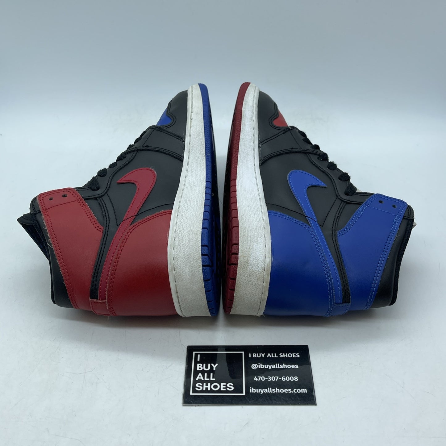 Size 5.5Y - Air Jordan 1 Retro High OG GS Top 3 Black White Red Blue 575441-026
