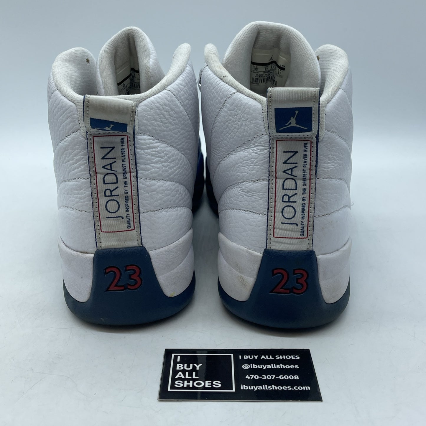 Size 13 - Jordan 12 Retro French Blue 2016 Blue White Leather (130690-113)