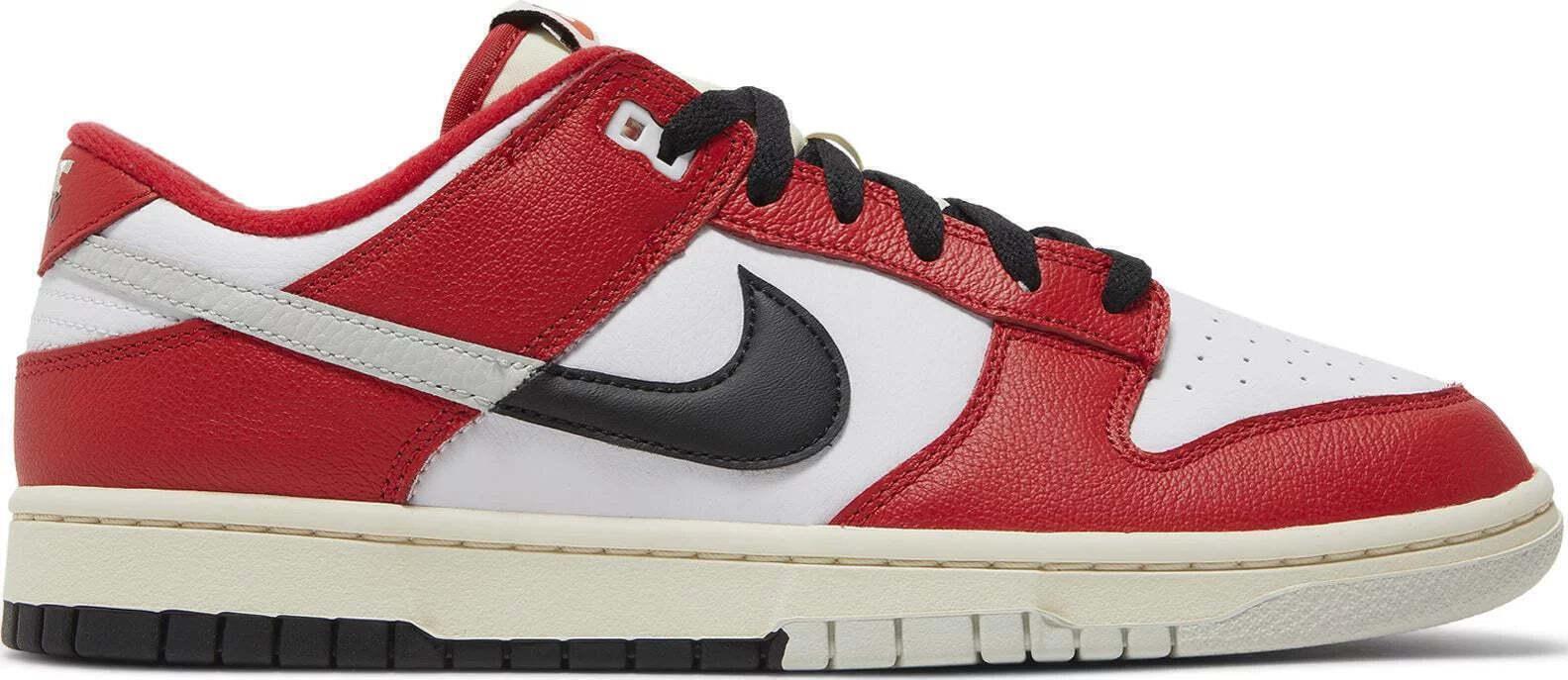 Size 10.5 - Nike Dunk Low Split - Chicago Red Black Leather (DZ2536-600)