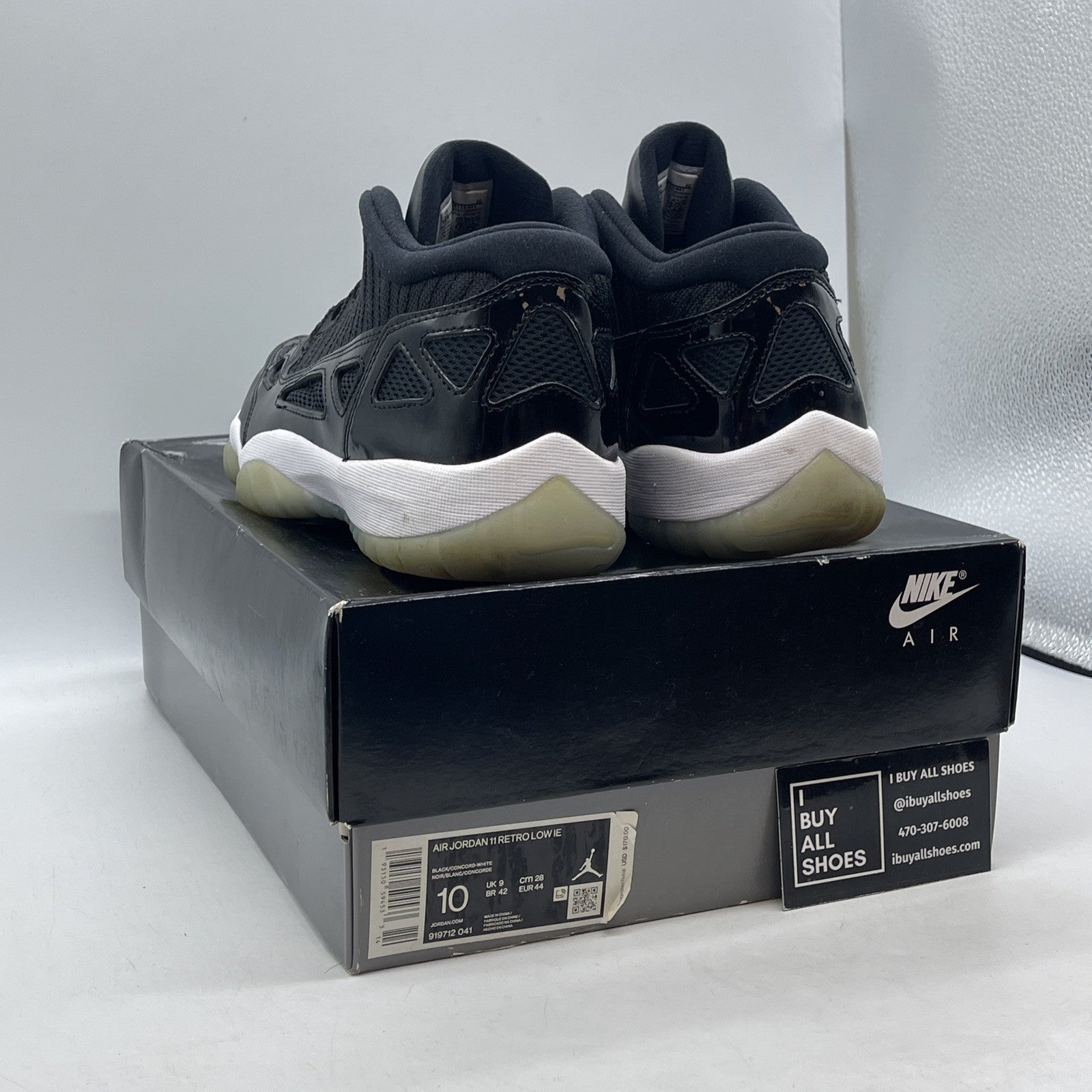 Size 10 - Air Jordan 11 Retro IE Low Space Jam Suede Leather (919712-041)