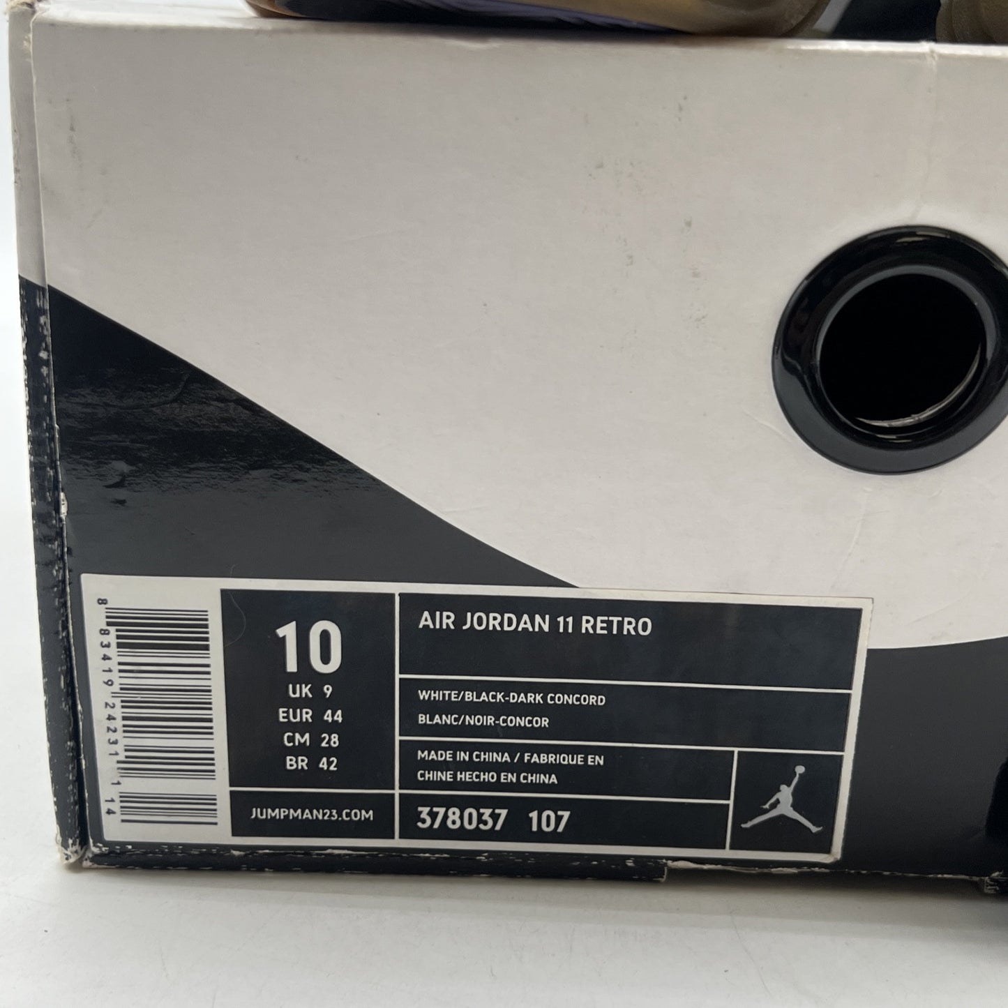 Size 10 - Air Jordan 11 Retro Concord 2011 (378037-107)