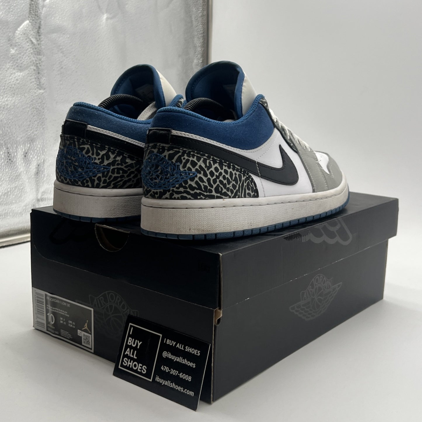 Size 10 - Air Jordan 1 Low True Blue (DM1199-140)